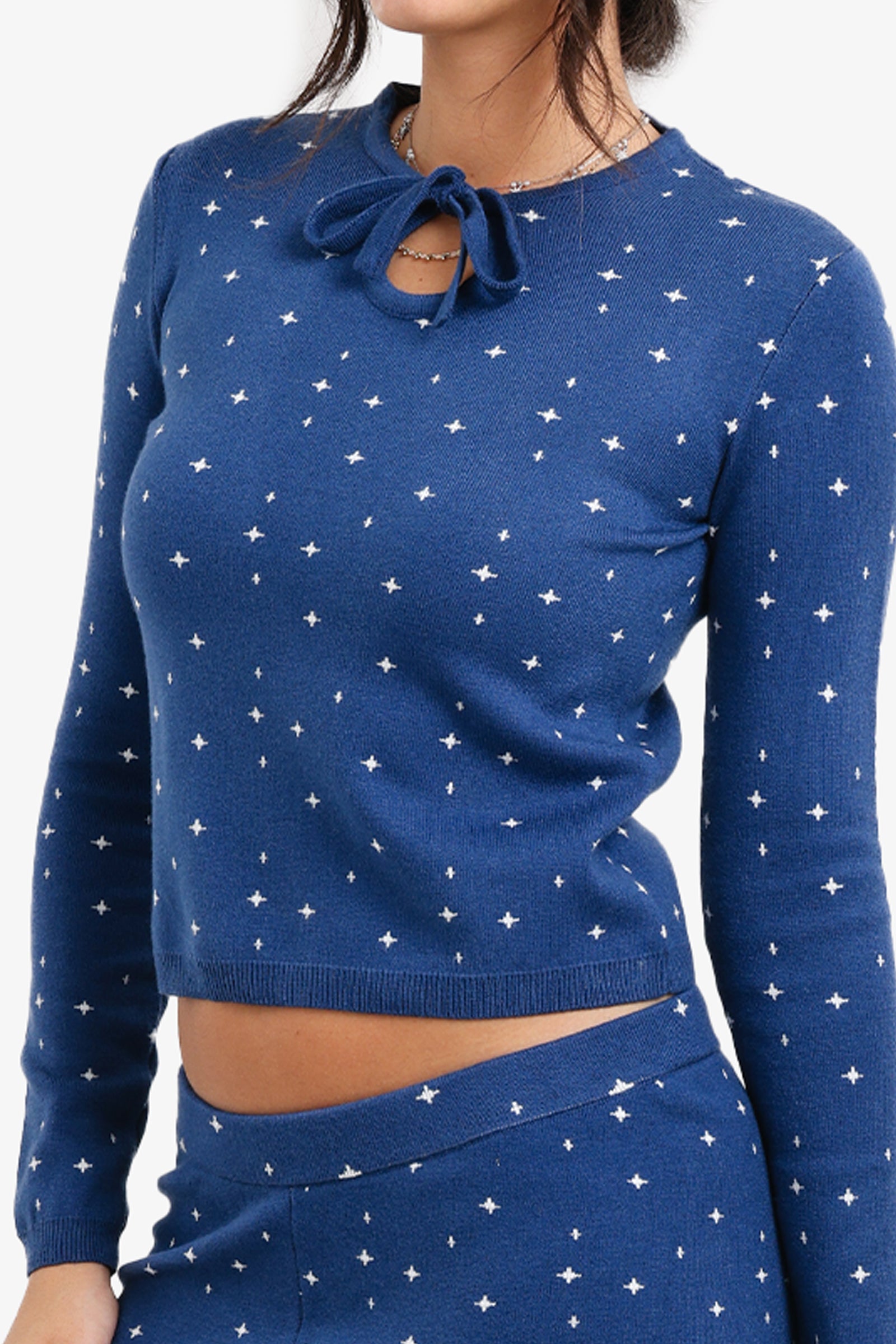 Pyjama Set with Keyhole Cutout