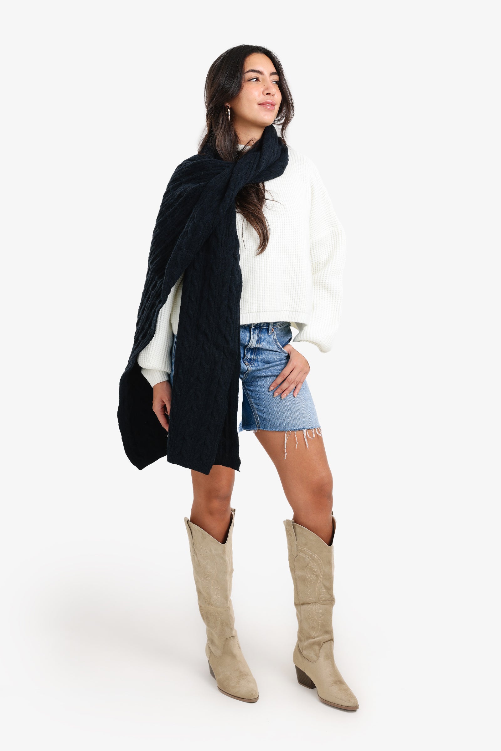 Braided Pattern Scarf