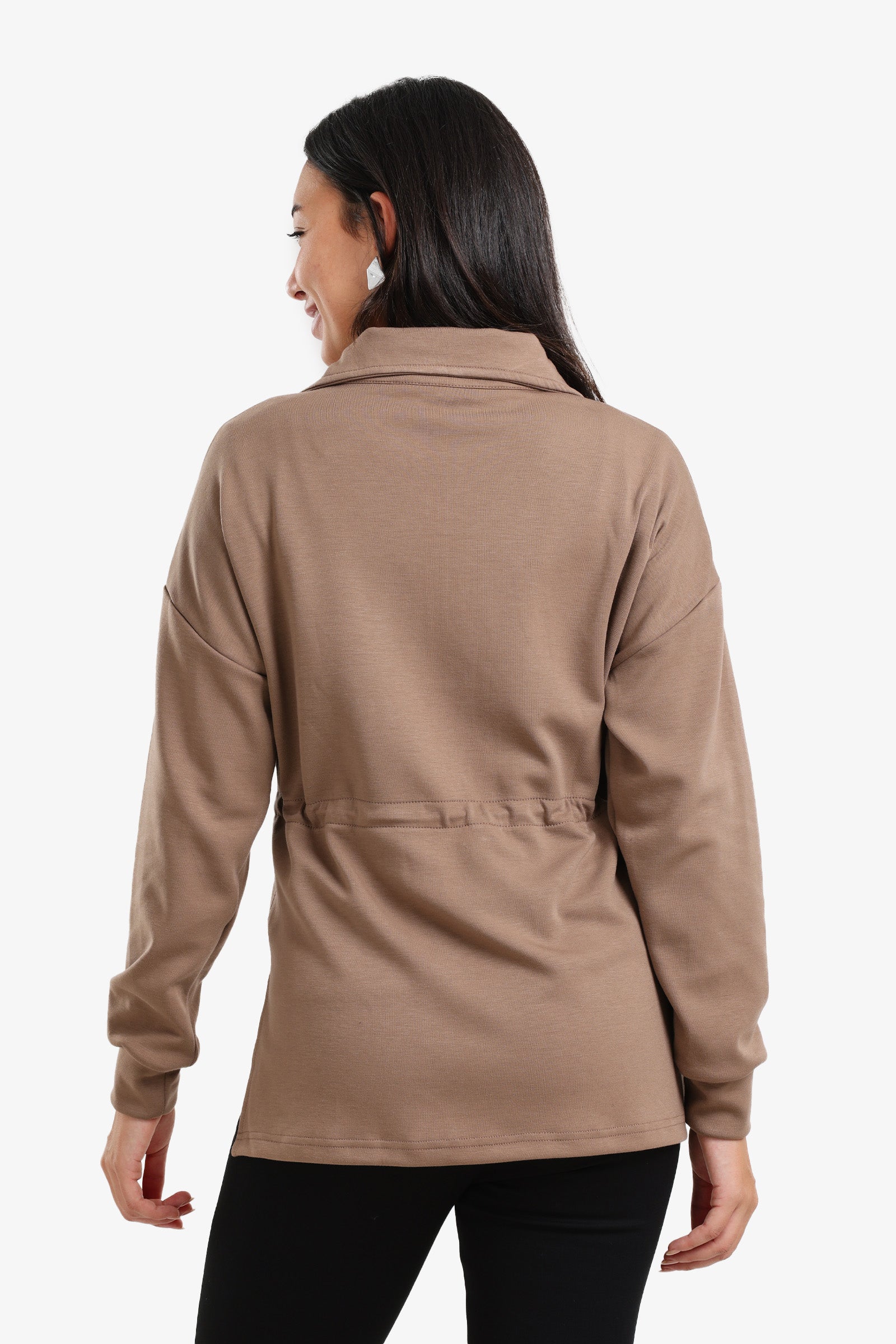 Half Zip-Up Lounge Sweatshirt