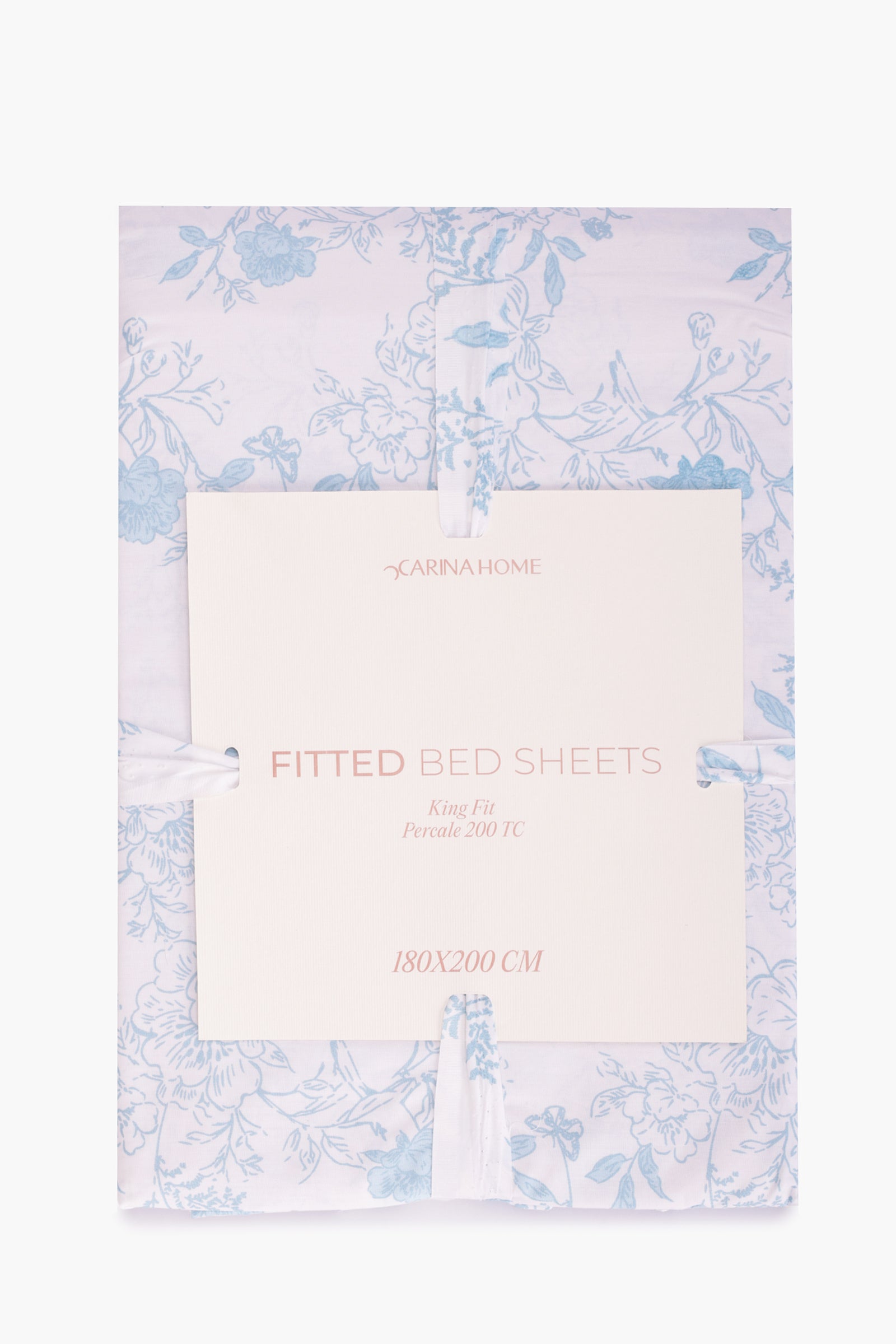 Percale Fitted King Bedsheet (TC200)