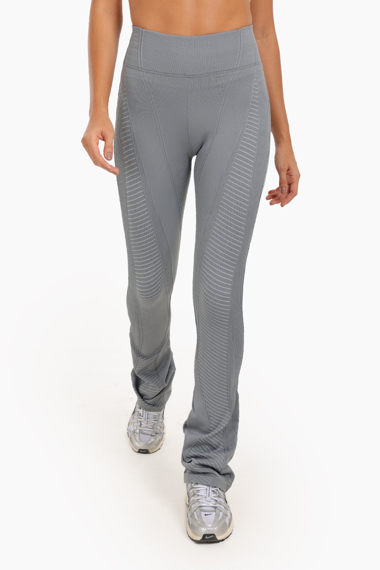 Textured High-Waist Sports Pants
