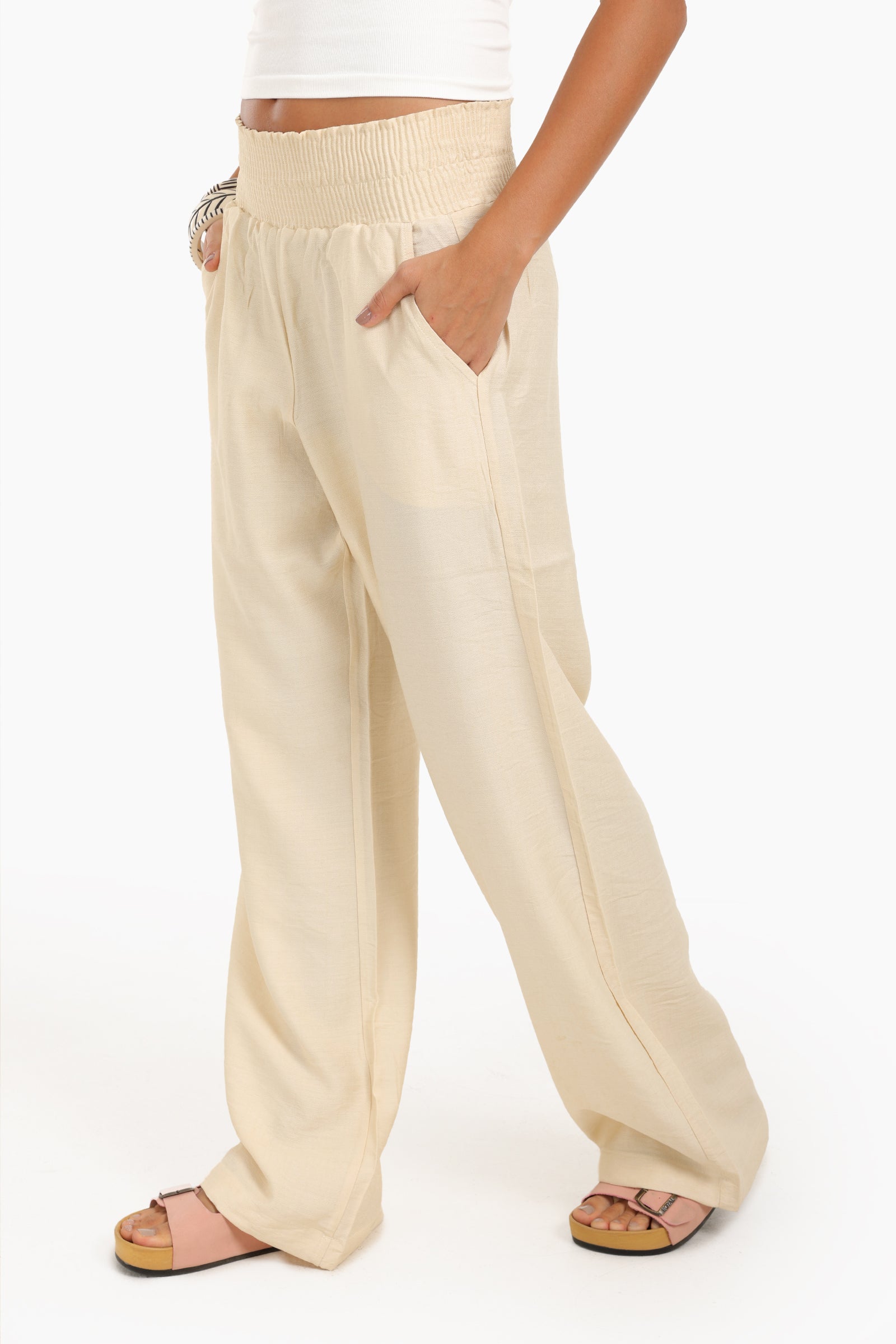 High Wide Waist Beach Pants