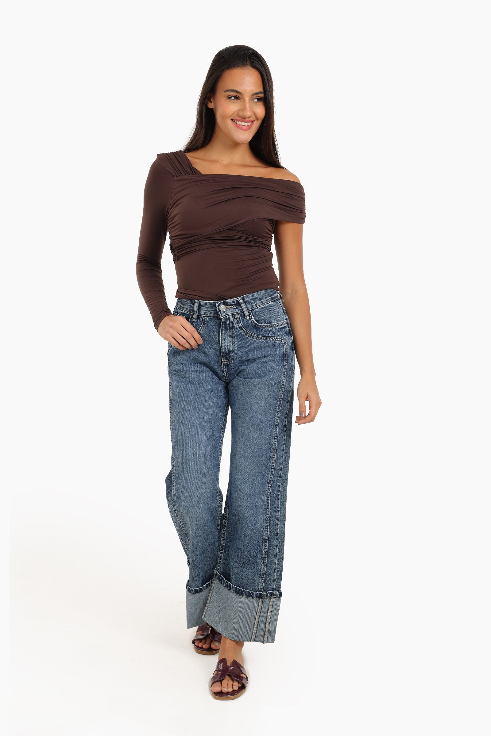 Rushed Off Shoulder Top