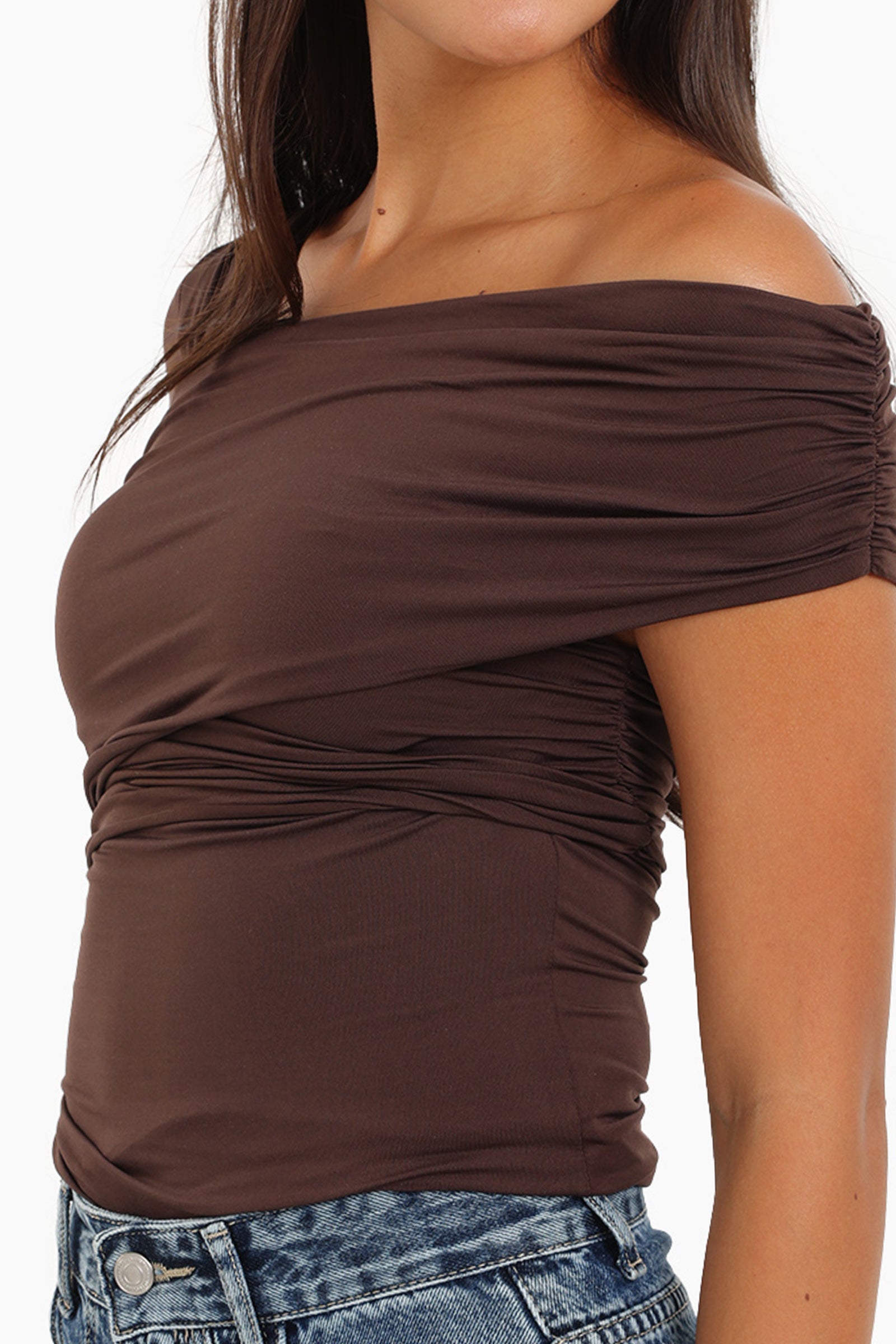 Rushed Off Shoulder Top