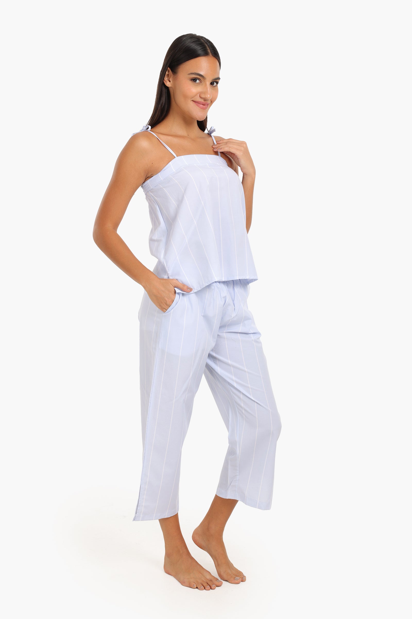 Striped Strappy Pyjama Set
