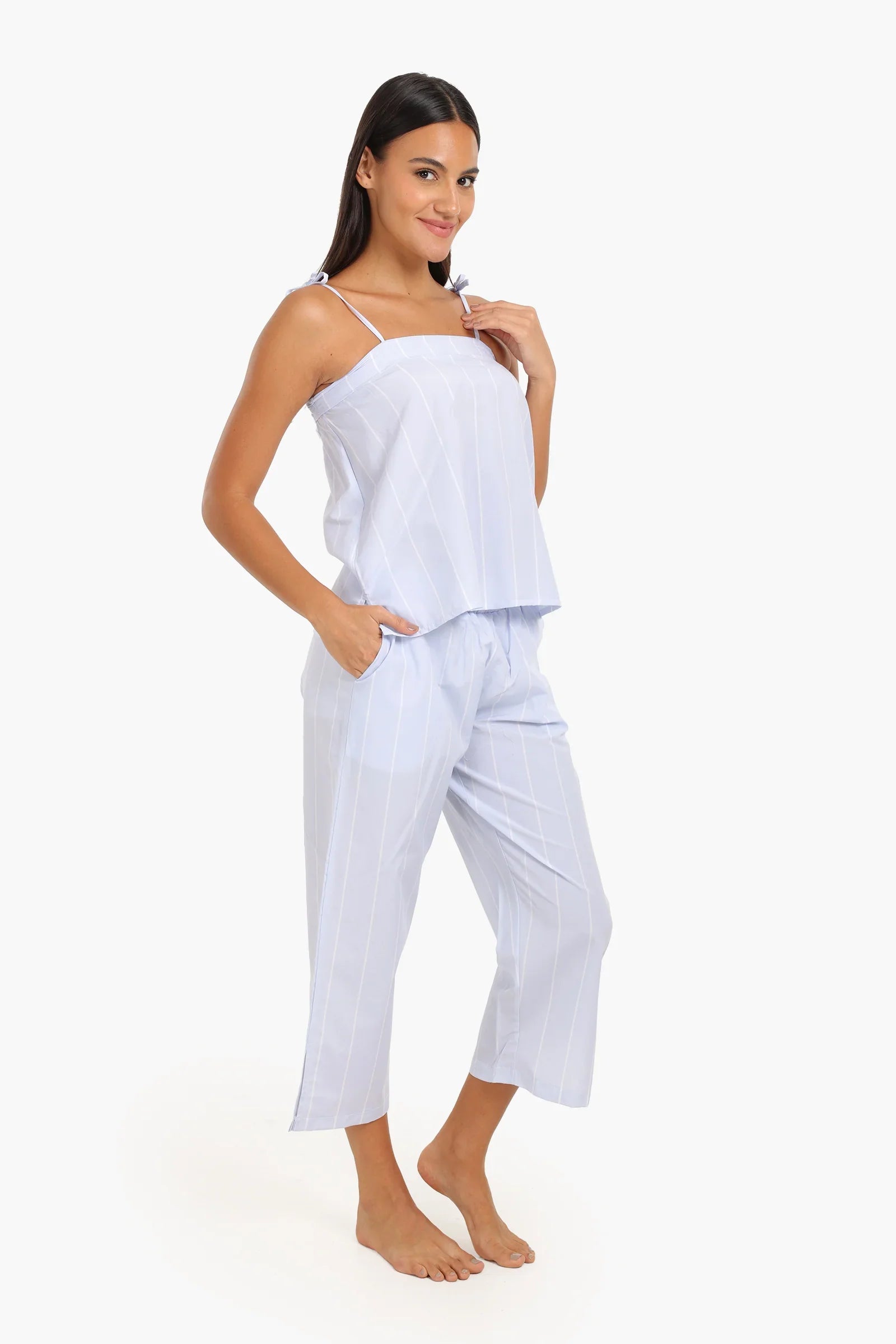 Striped Strappy Pyjama Set