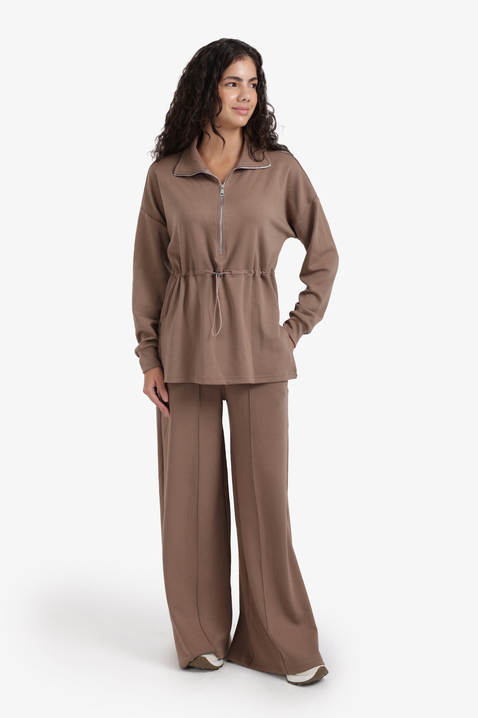 Half Zip-Up Lounge Sweatshirt