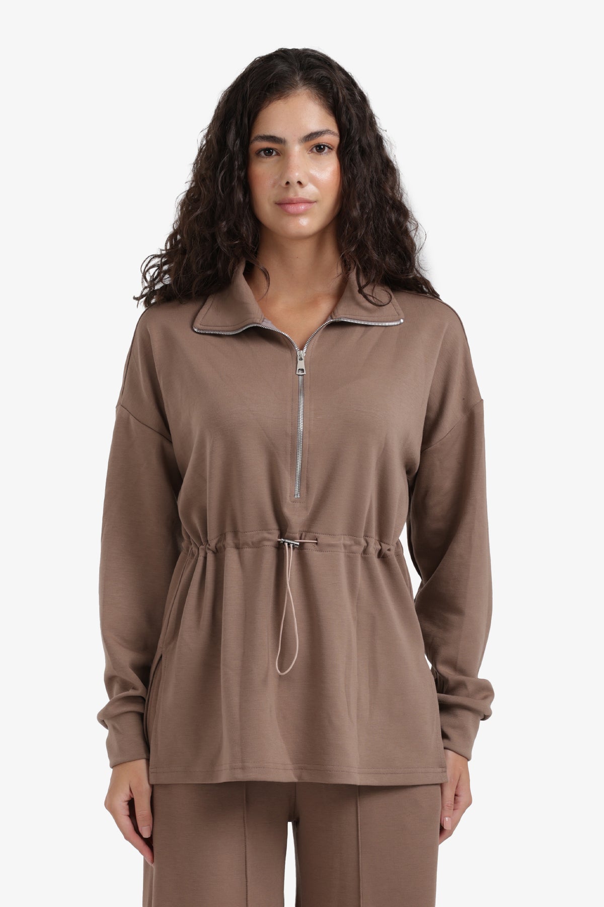 Half Zip-Up Lounge Sweatshirt