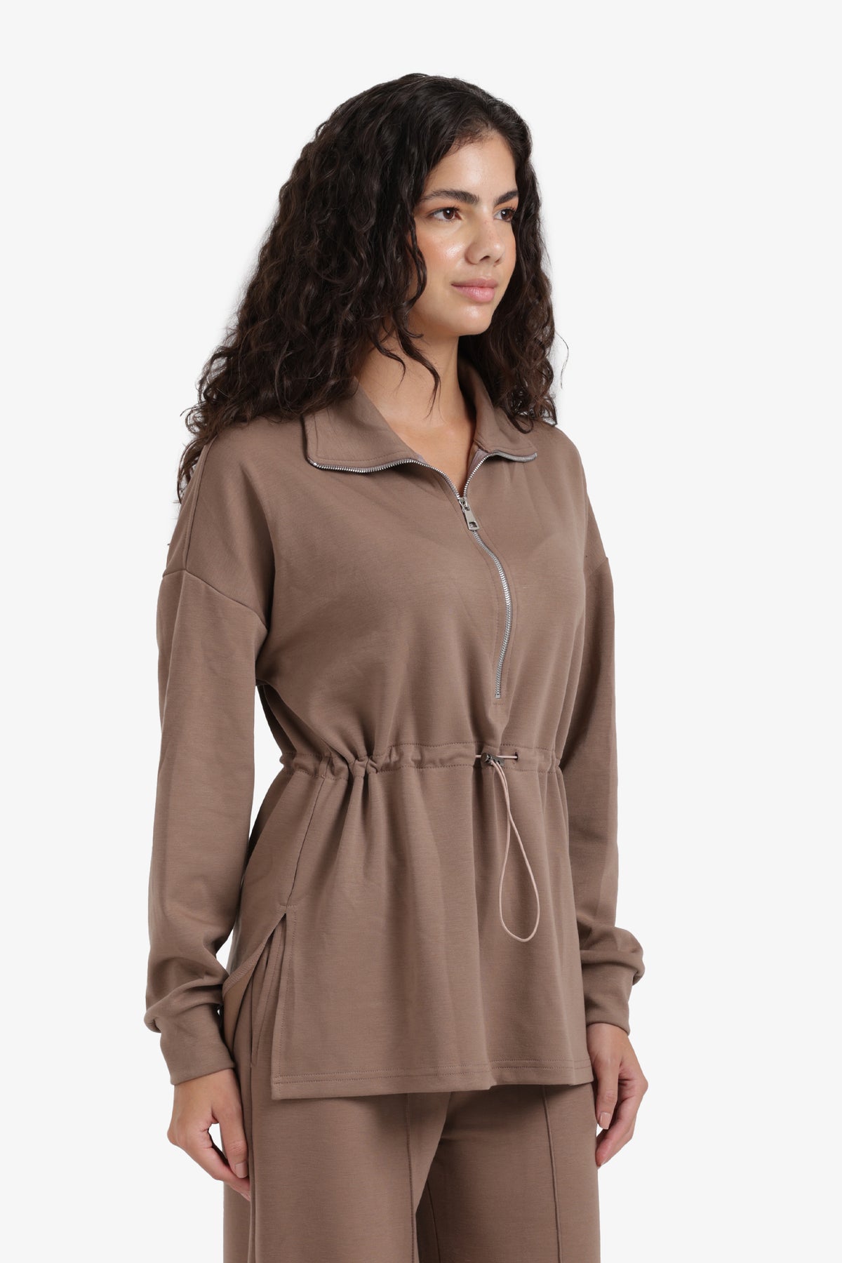 Half Zip-Up Lounge Sweatshirt