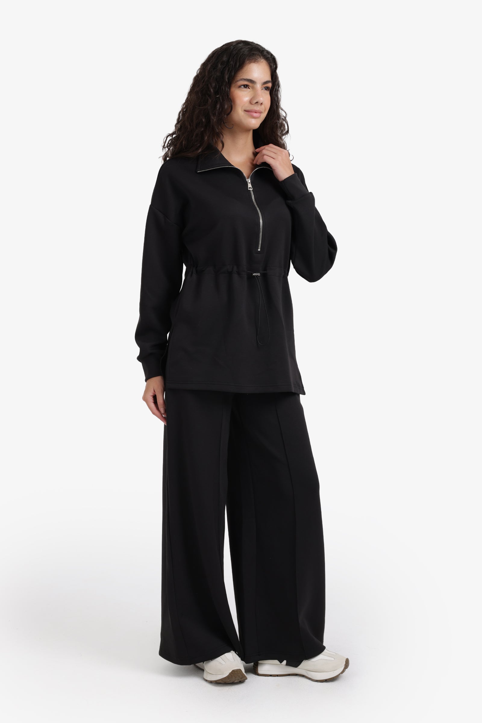 Half Zip-Up Lounge Sweatshirt