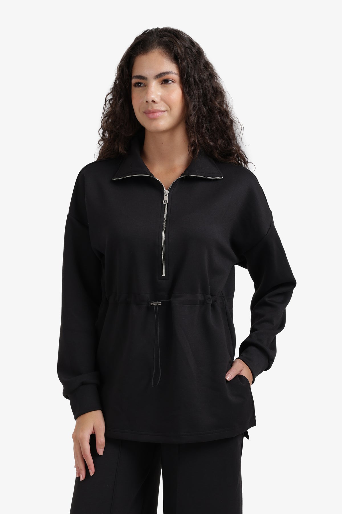 Half Zip-Up Lounge Sweatshirt