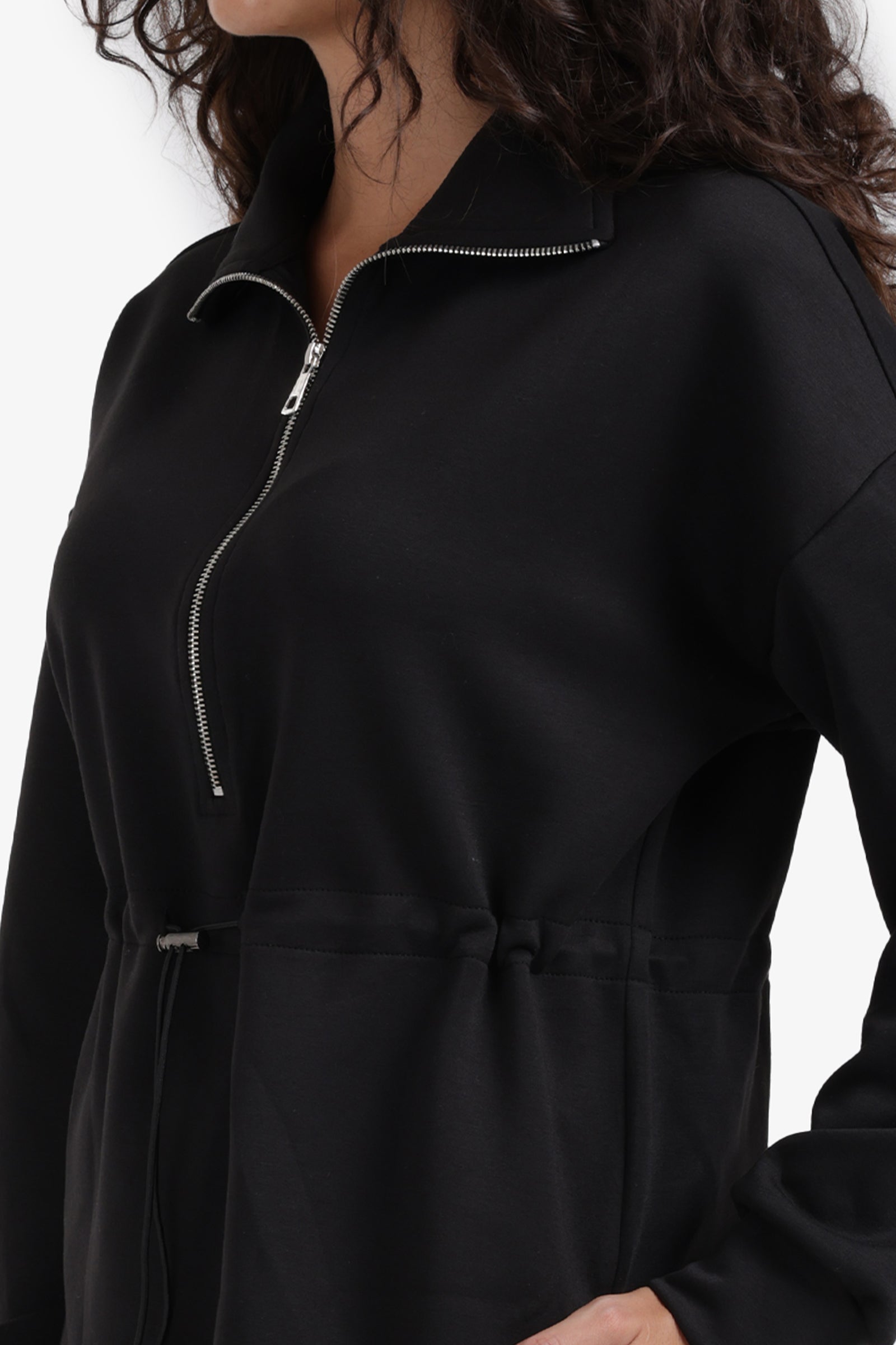Half Zip-Up Lounge Sweatshirt