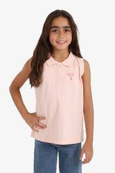 Girly Sleeveless Polo Shirt