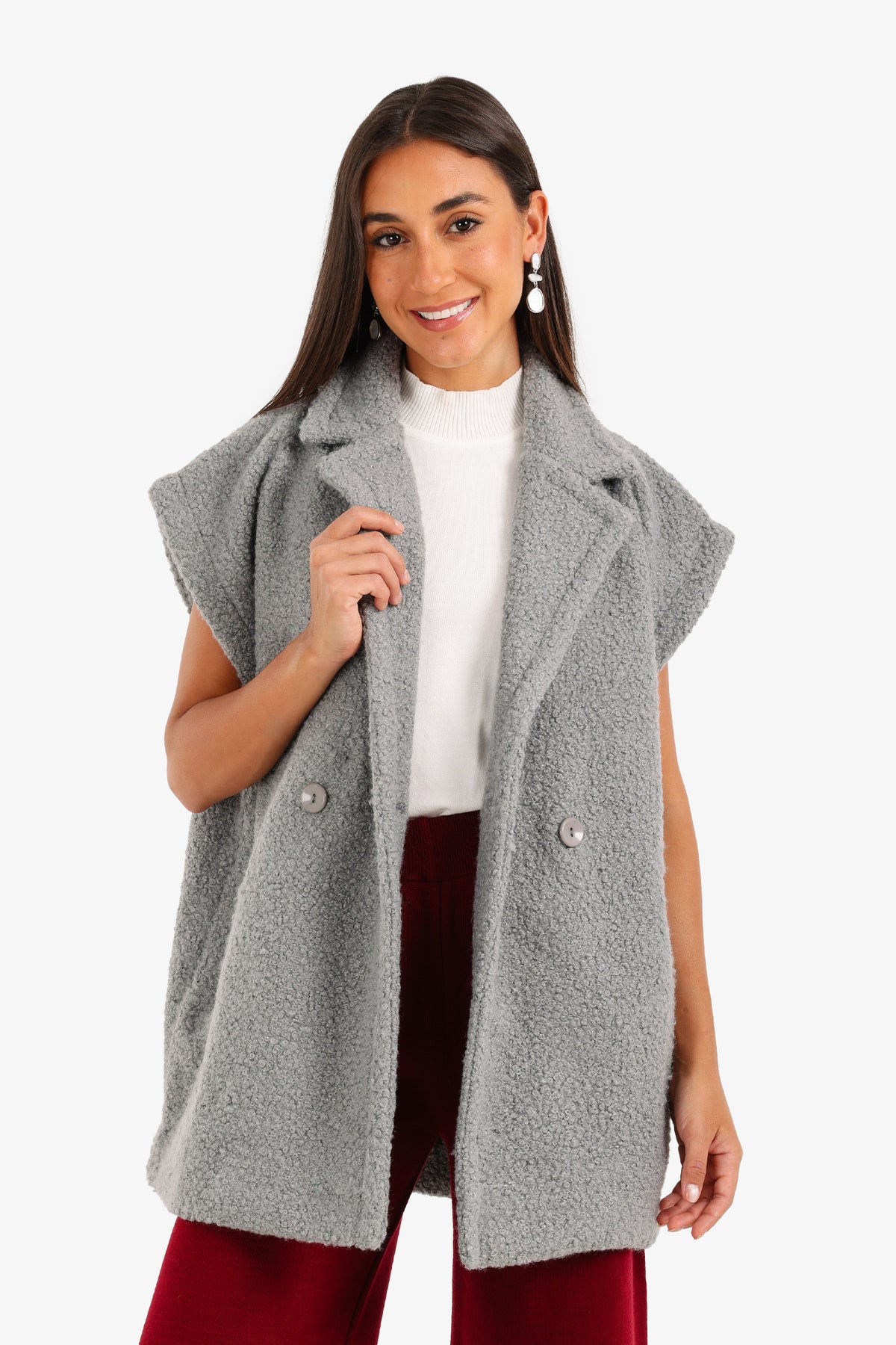 Relaxed Double-Breasted Vest