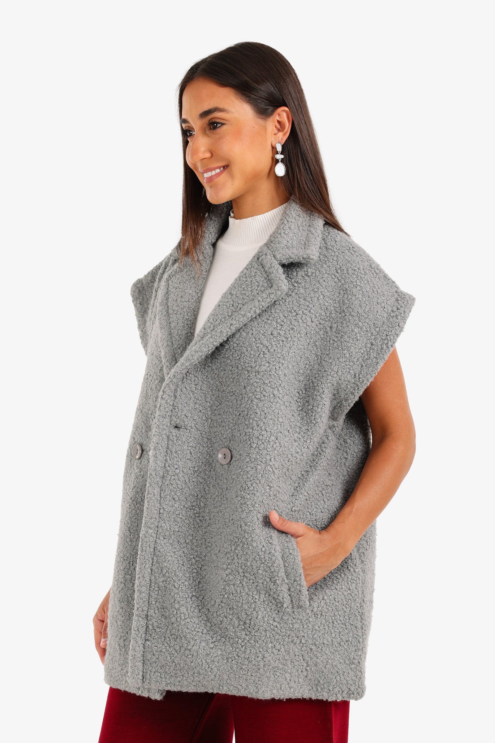 Relaxed Double-Breasted Vest