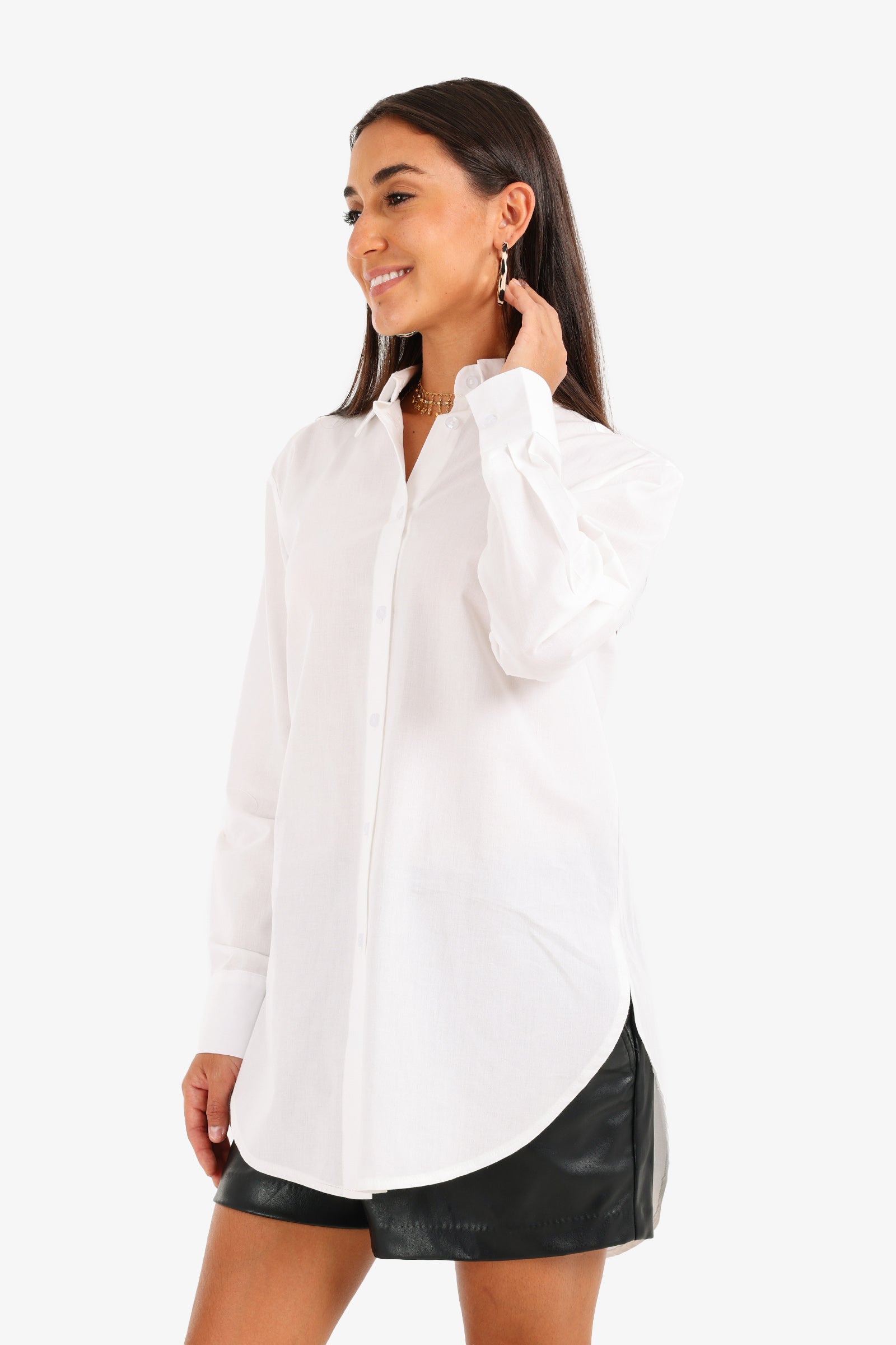 High-Low Relaxed Shirt