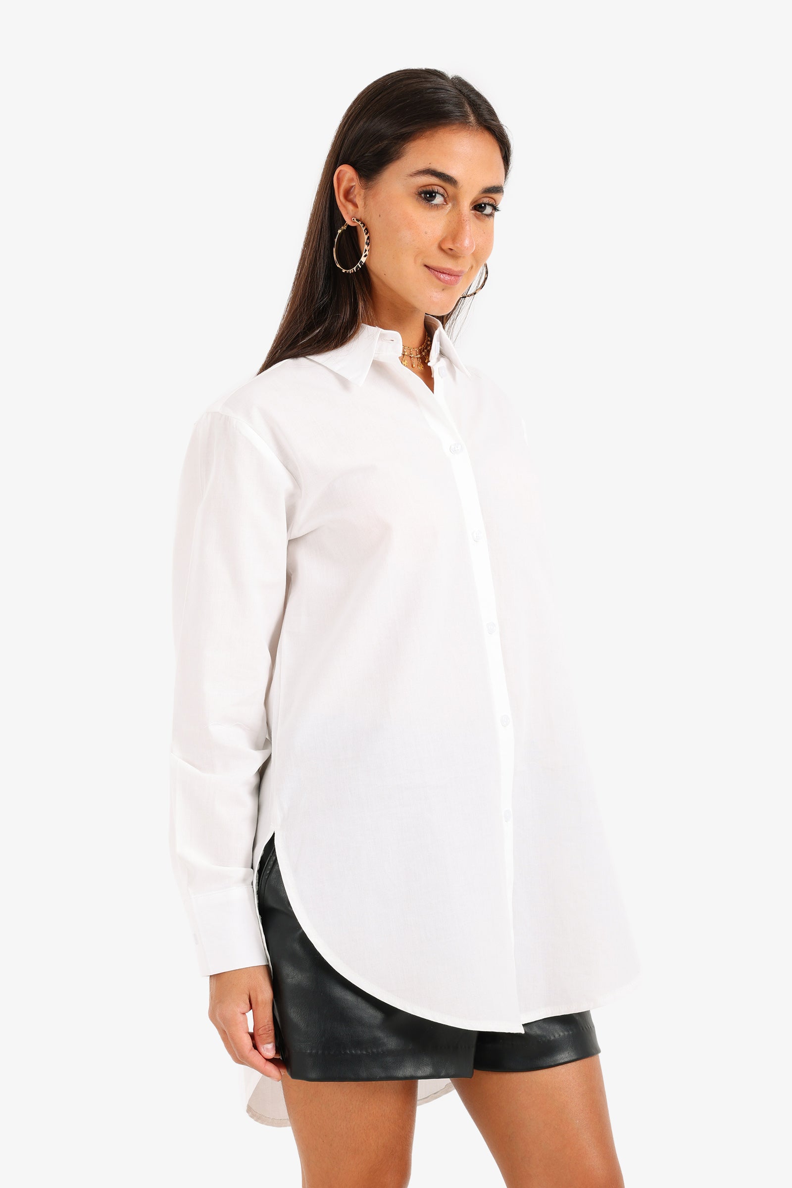 High-Low Relaxed Shirt