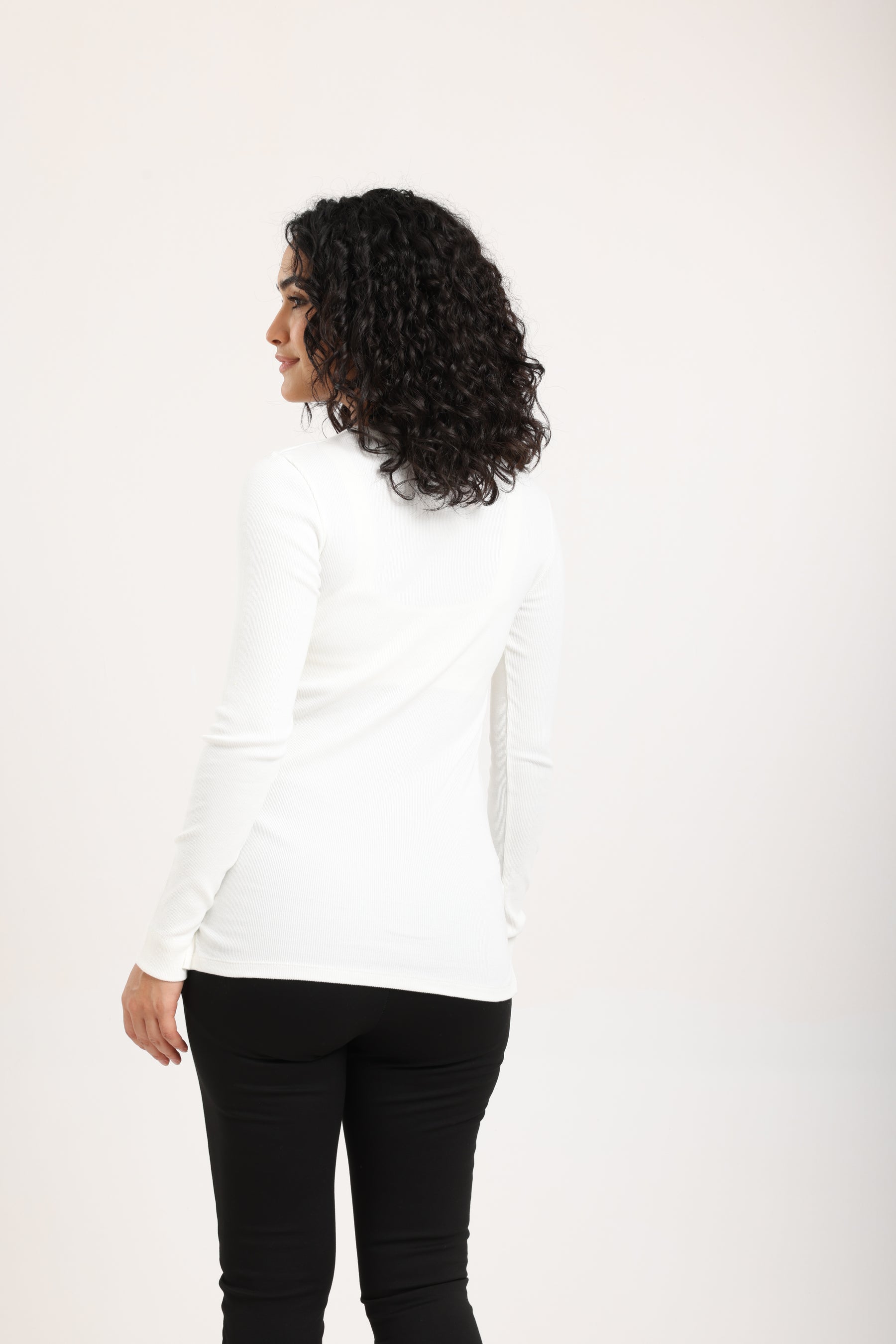 Ribbed Long Sleeves Top