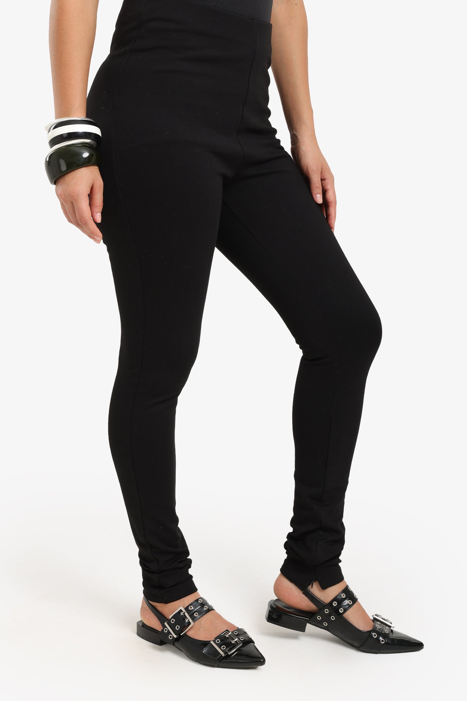 Zip-Hem Leggings