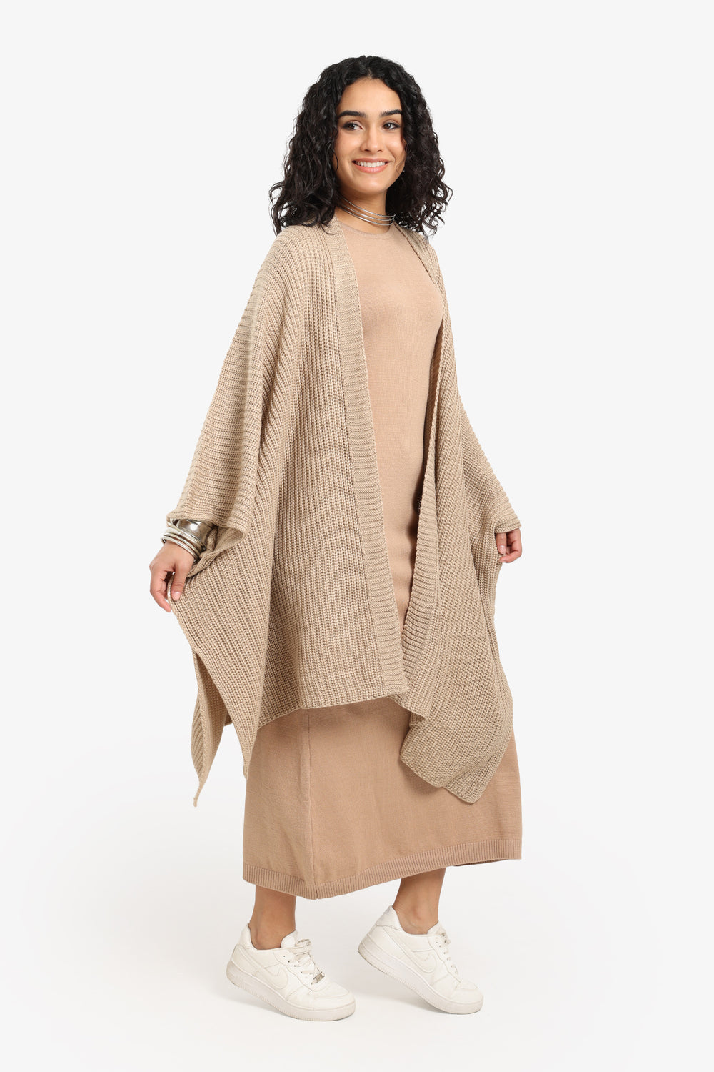 Knitted Loose Fit Poncho
