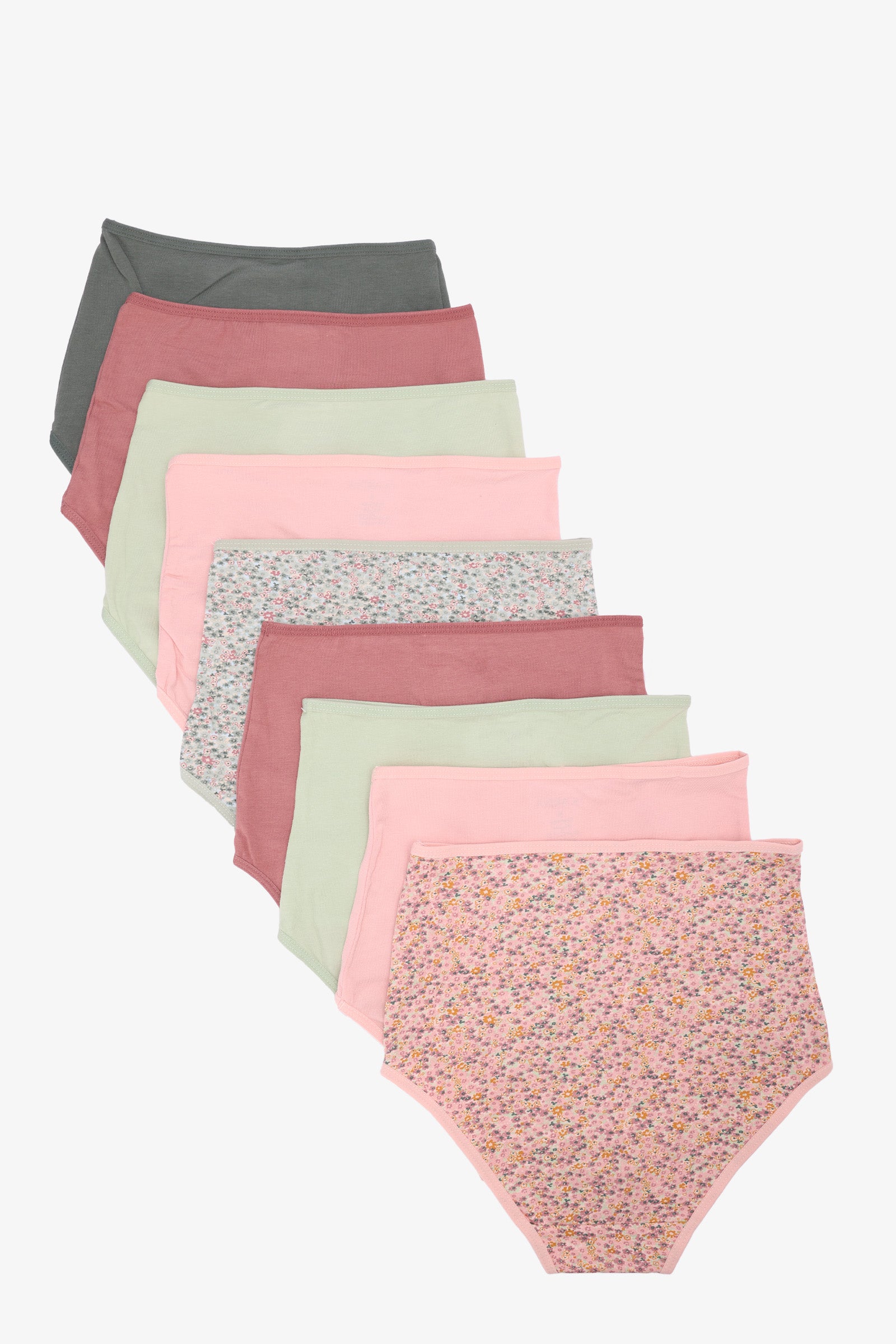 Pack of 10 Colored Full Brief Panties