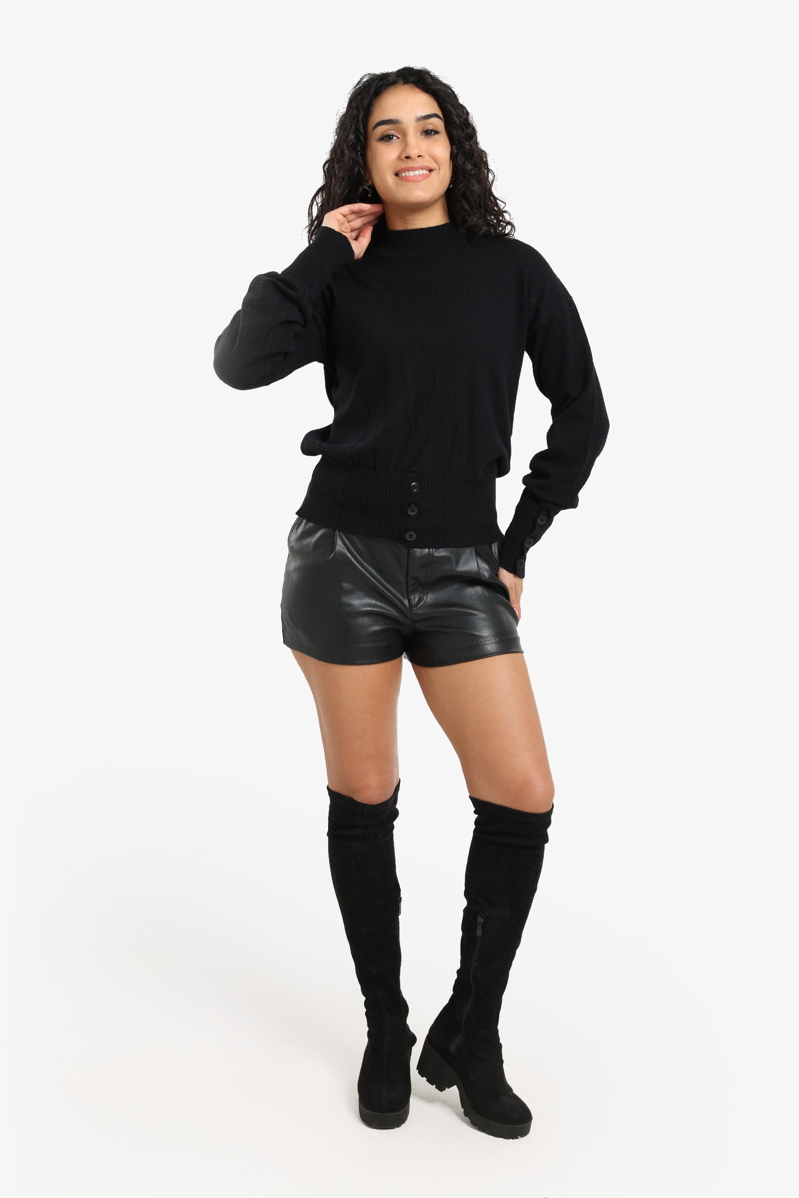 Button Detail Pullover
