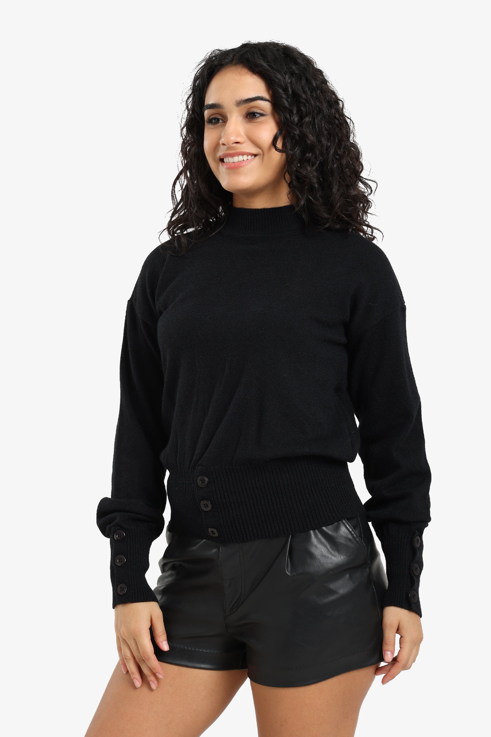 Button Detail Pullover