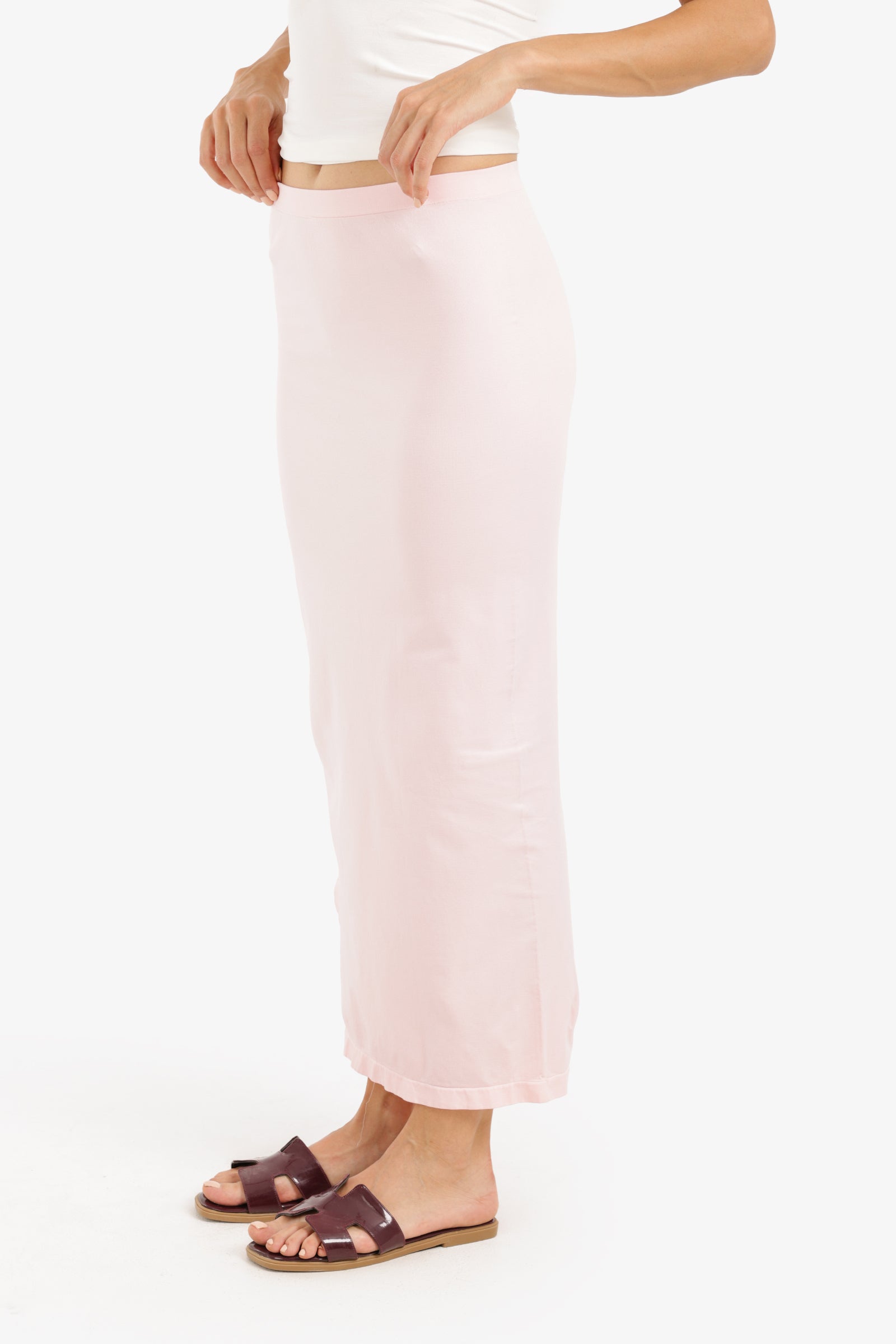 Elegant Side Slit Long Skirt
