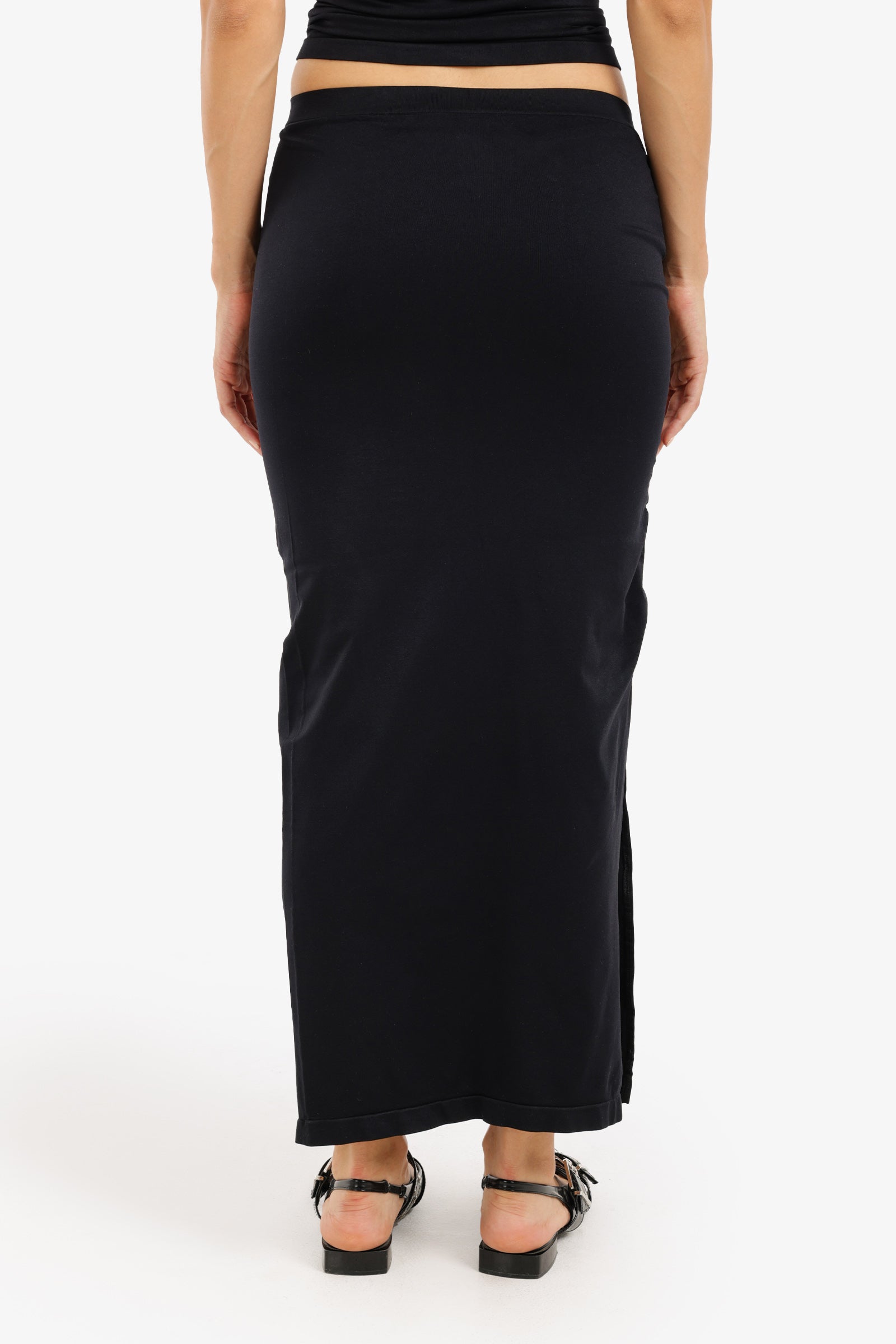 Elegant Side Slit Long Skirt