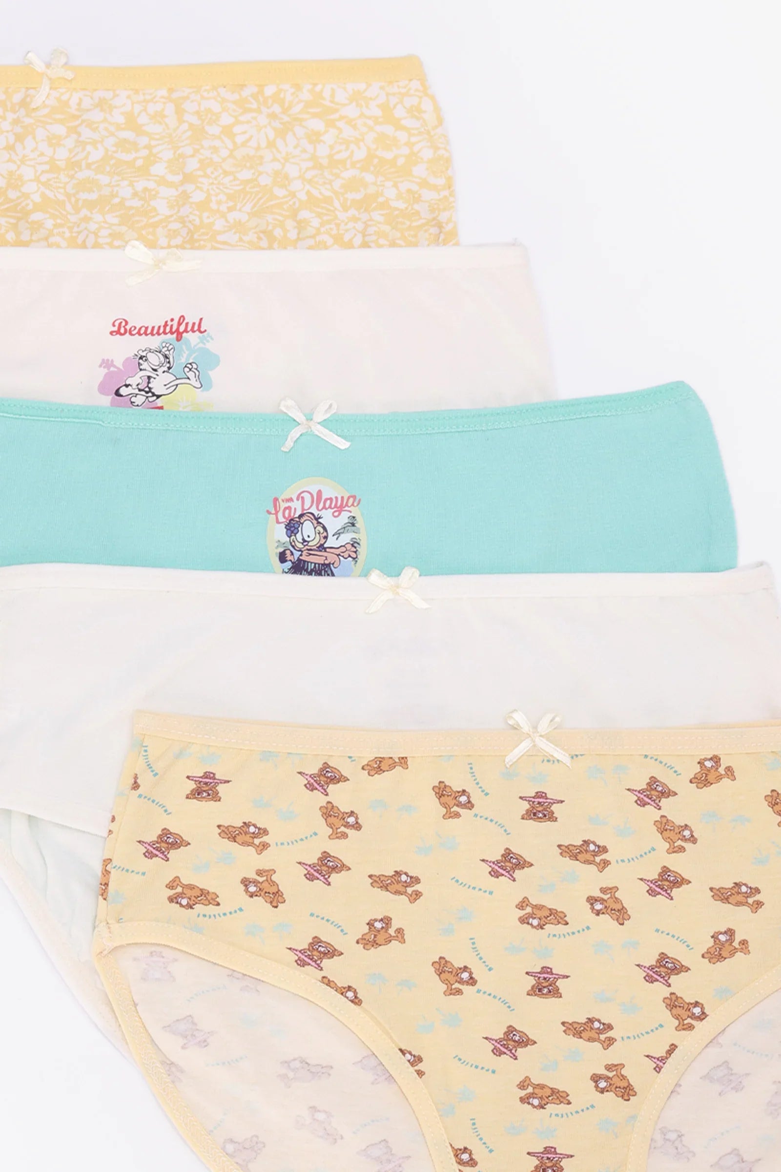 Pack of 5 Girly Brief Panties