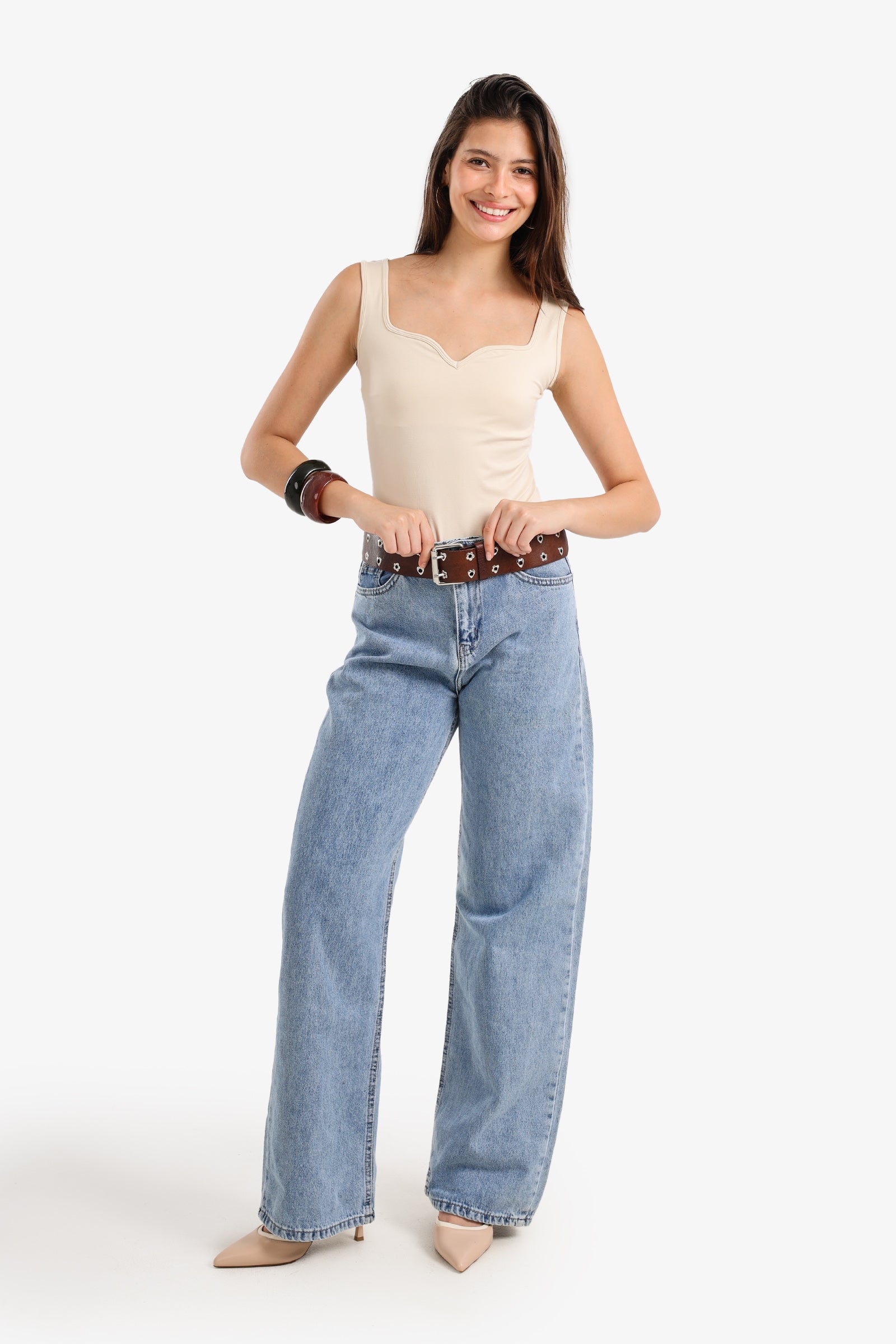 Sweetheart Neckline Tank Top