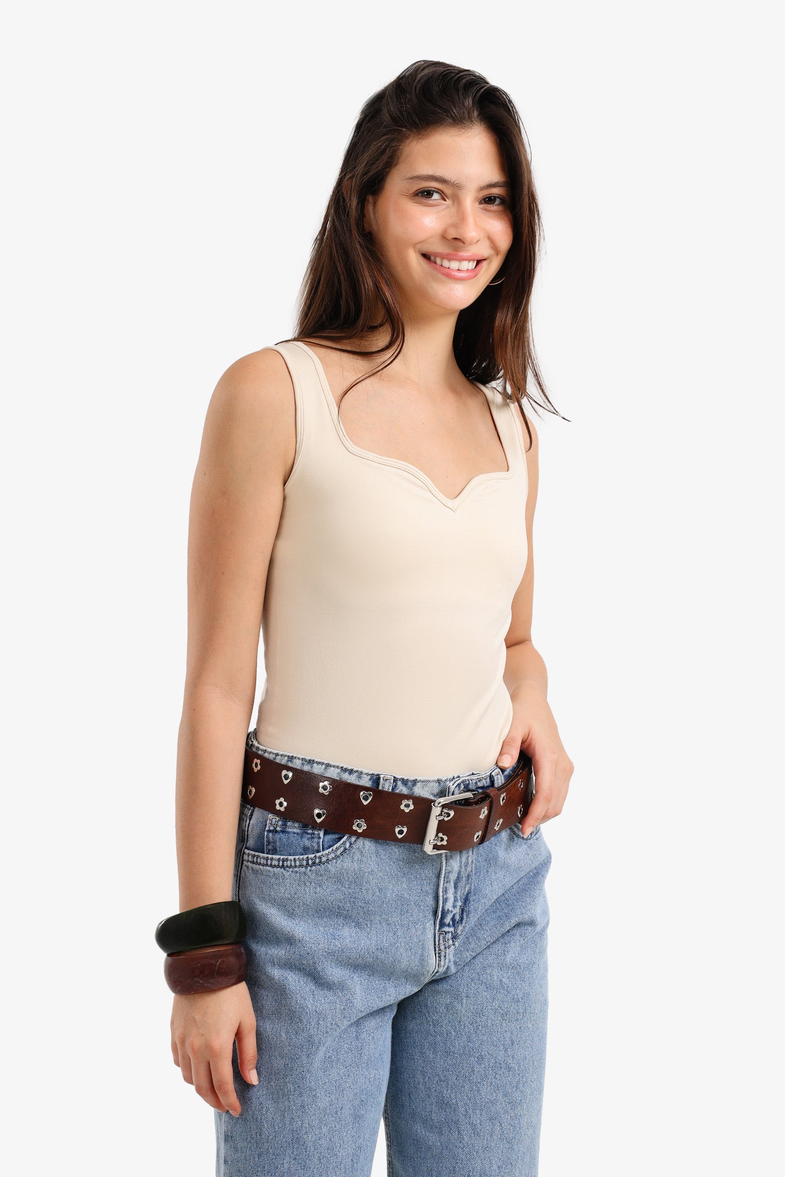 Sweetheart Neckline Tank Top