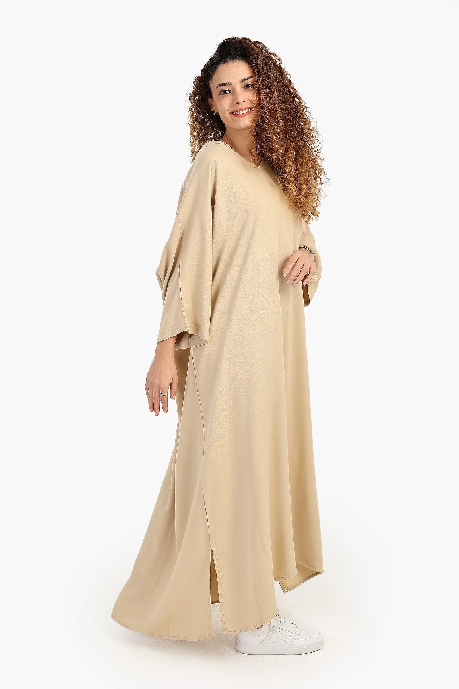 Oversized V-Neck Dress