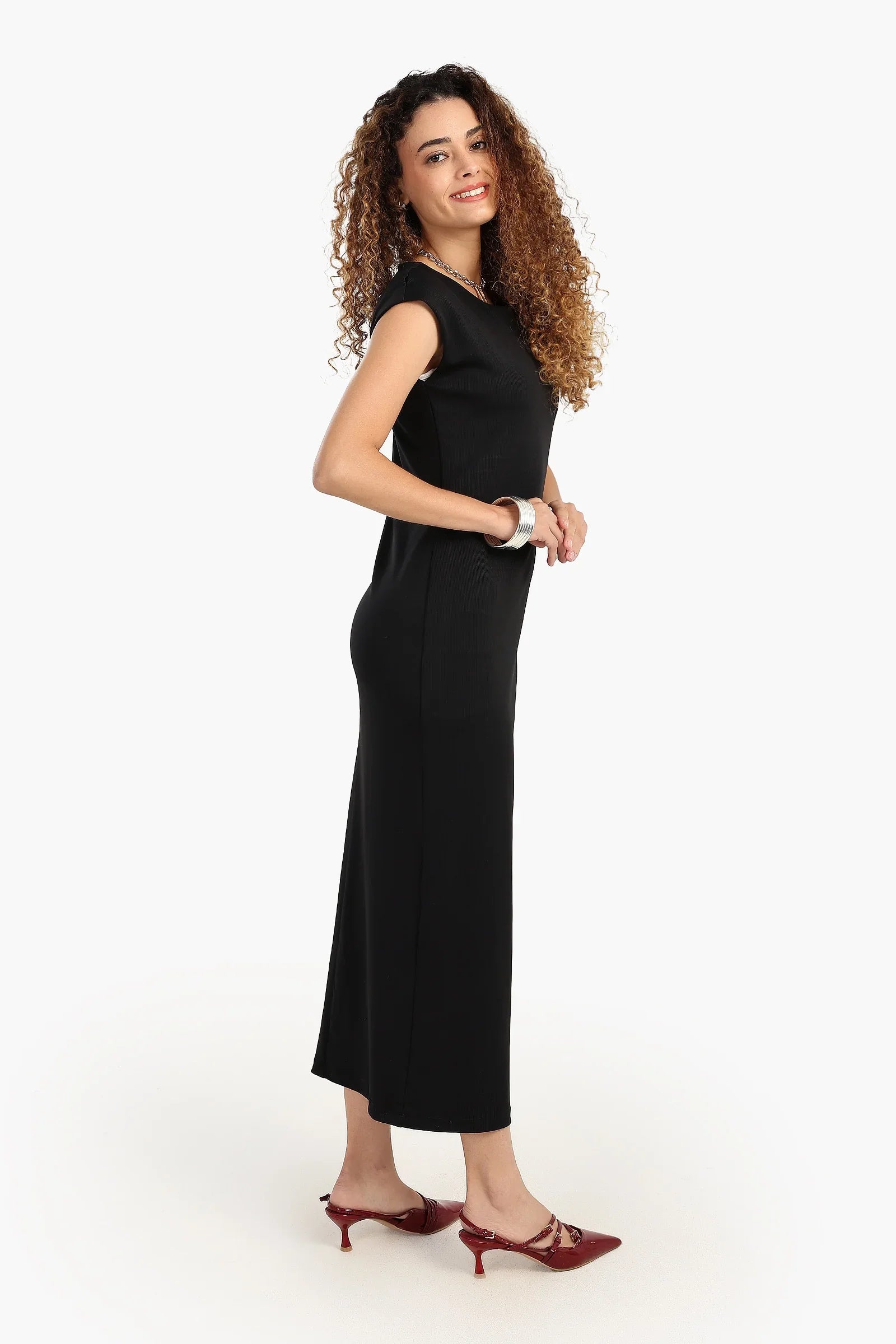Black Slim Fit Dress