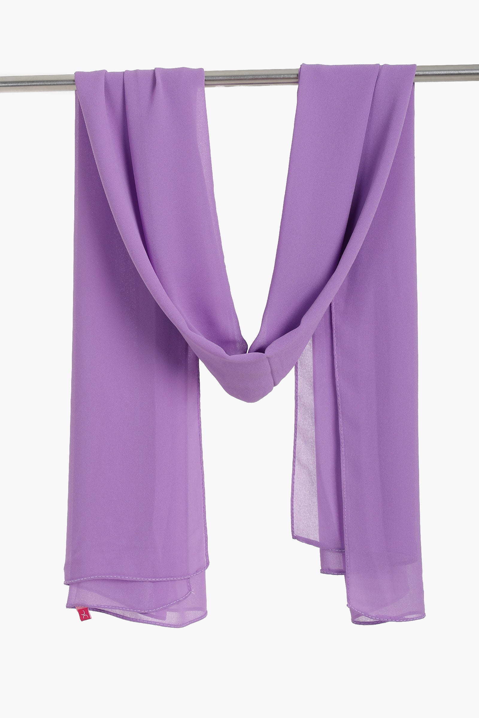 Solid Pattern Chiffon Scarf