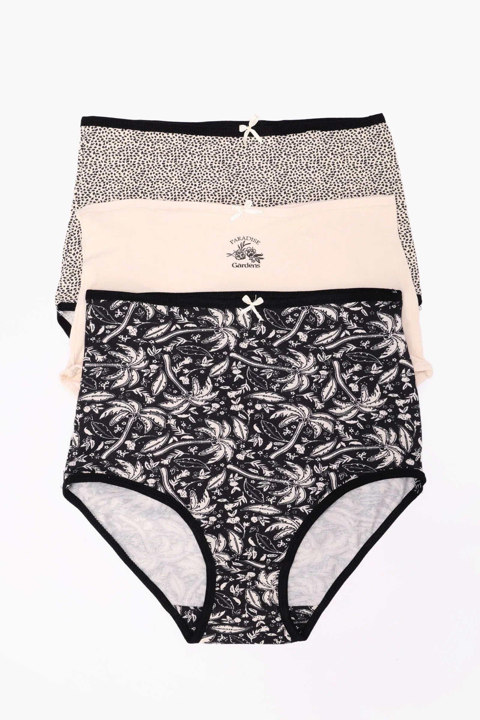 Pack of 3 Colored Full Brief Panties