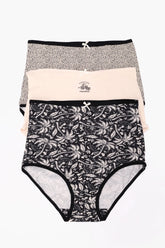 Pack of 3 Colored Full Brief Panties