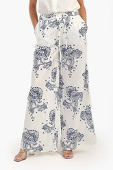 Pants with Blue Print