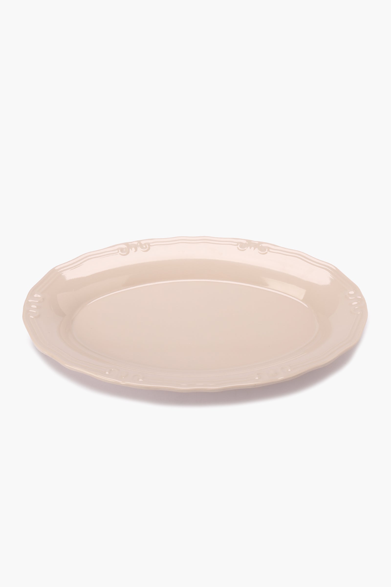 Serving Plate with Decorative Edge