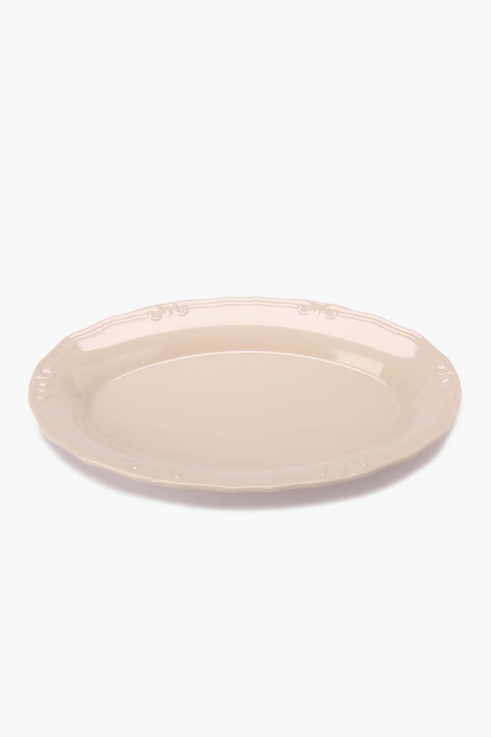 Serving Plate with Decorative Edge