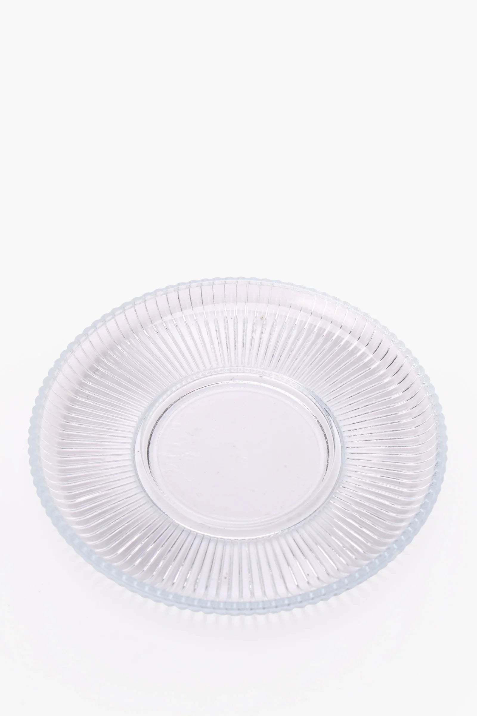 طقم مج و طبق زجاجي مضلع