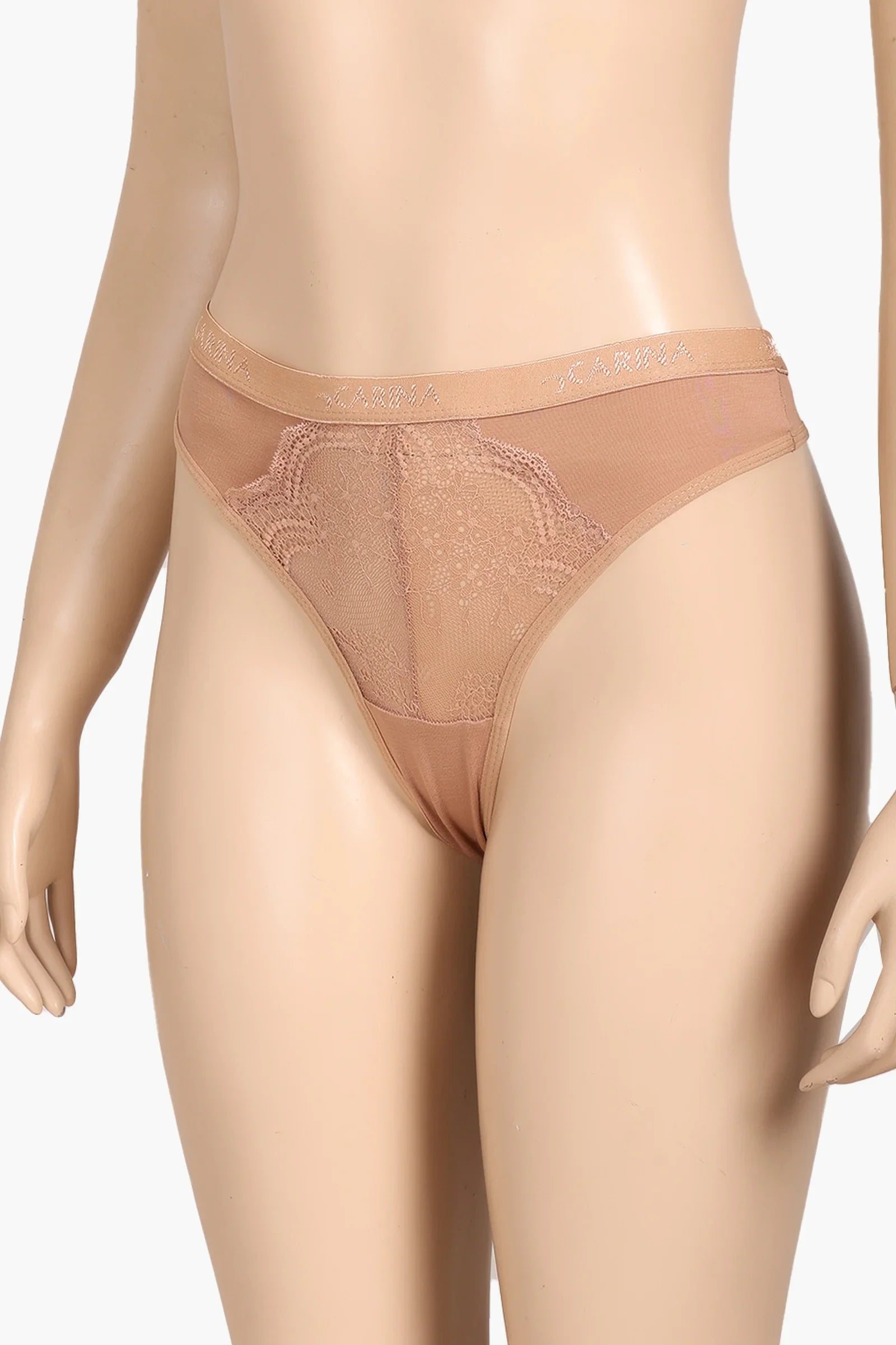 Cotton Lace Detail Thong