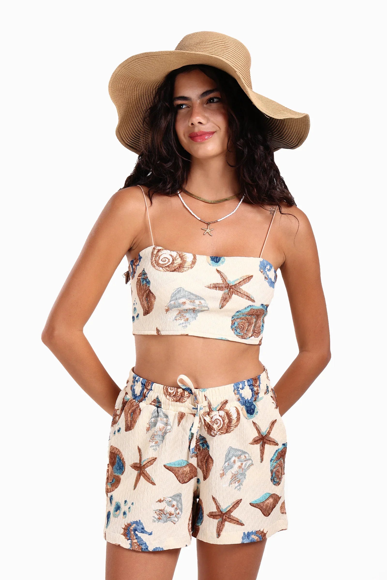 Seashell Beach Crop Top
