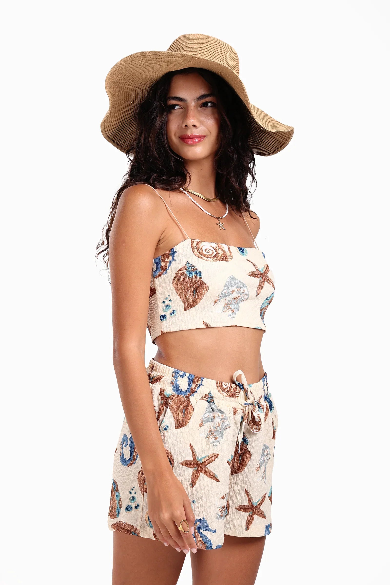 Seashell Beach Crop Top
