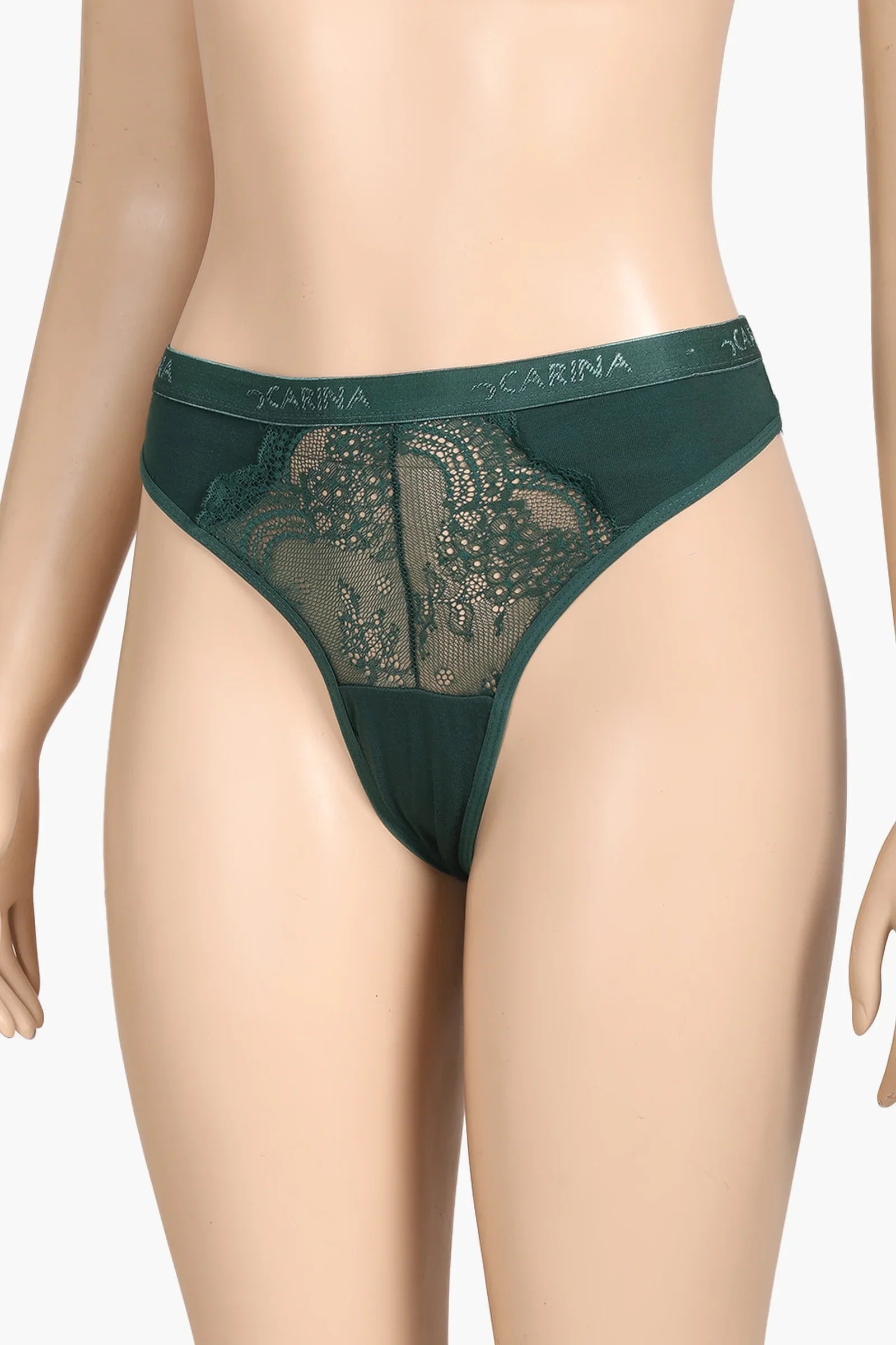 Cotton Lace Detail Thong