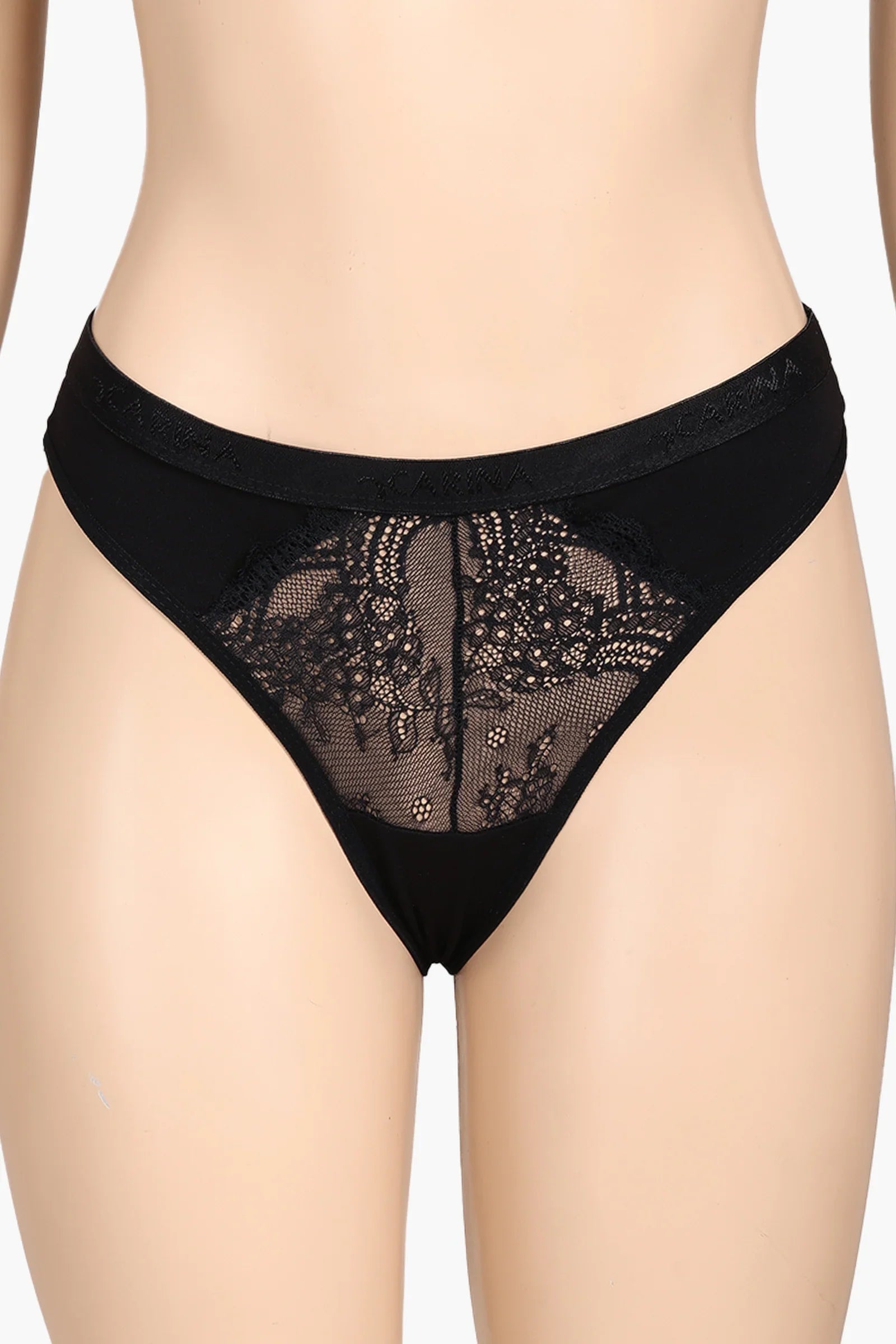 Cotton Lace Detail Thong
