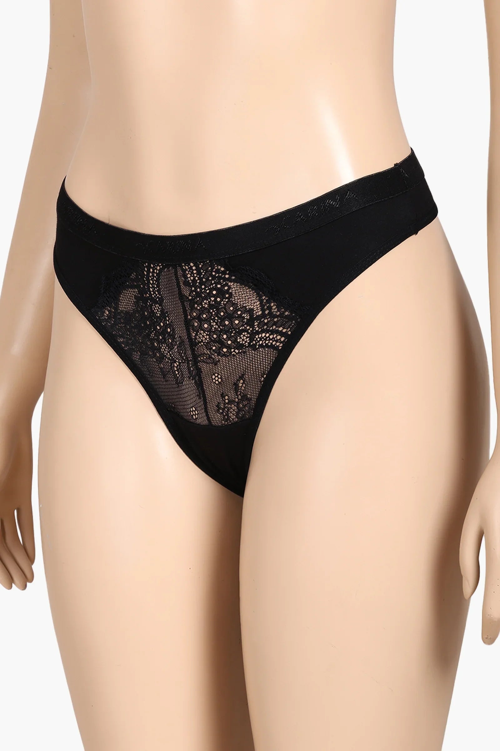 Cotton Lace Detail Thong
