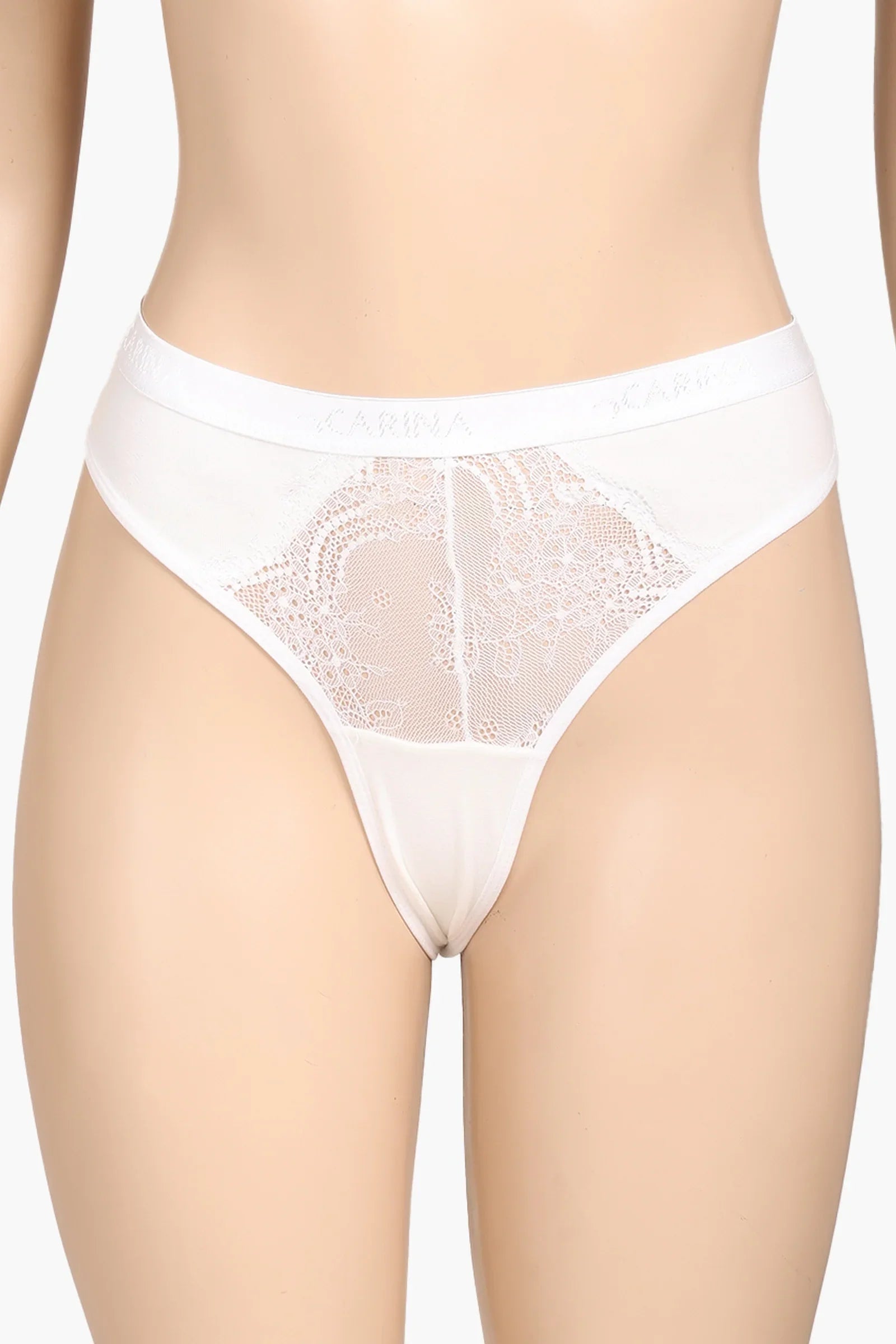 Cotton Lace Detail Thong
