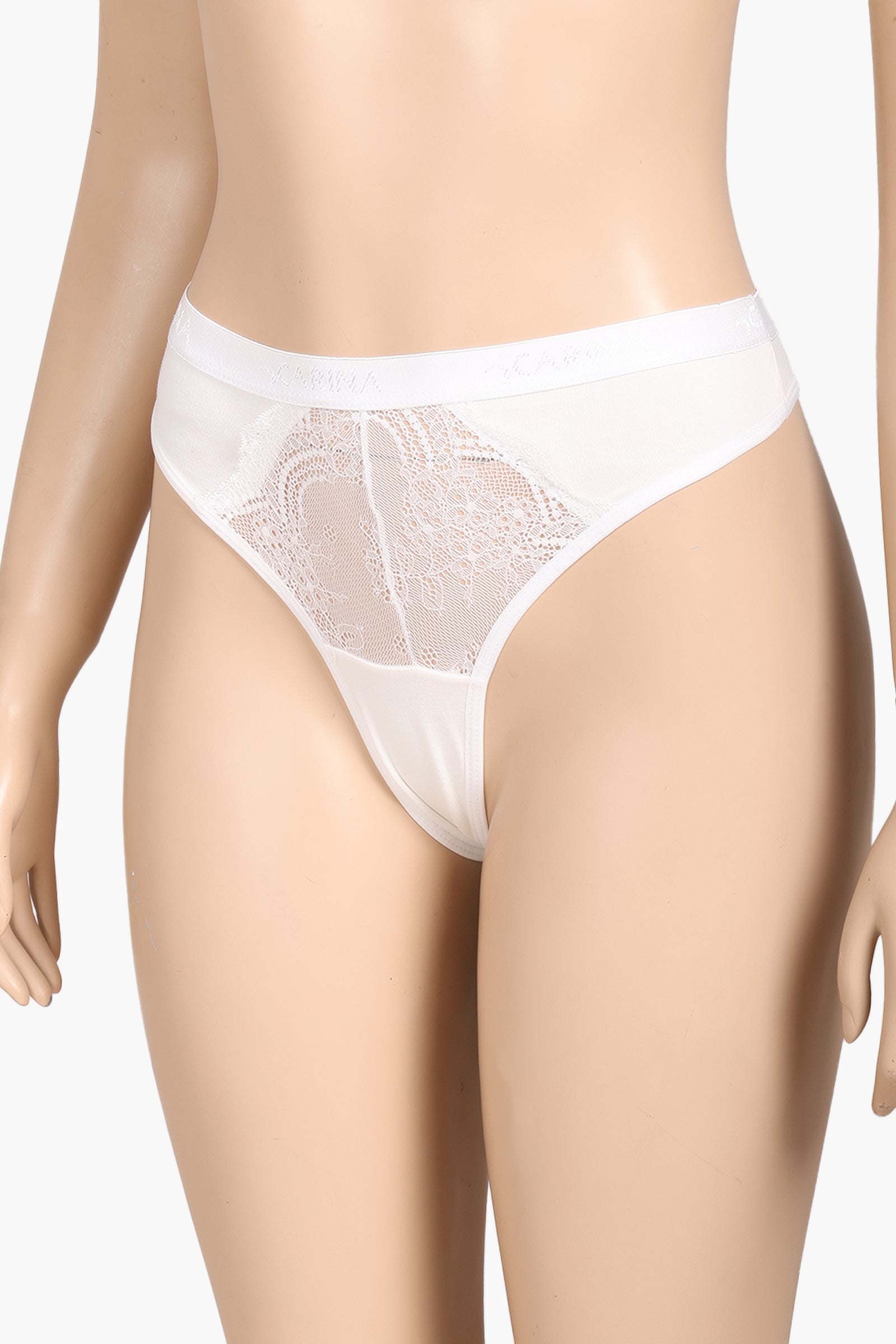 Cotton Lace Detail Thong