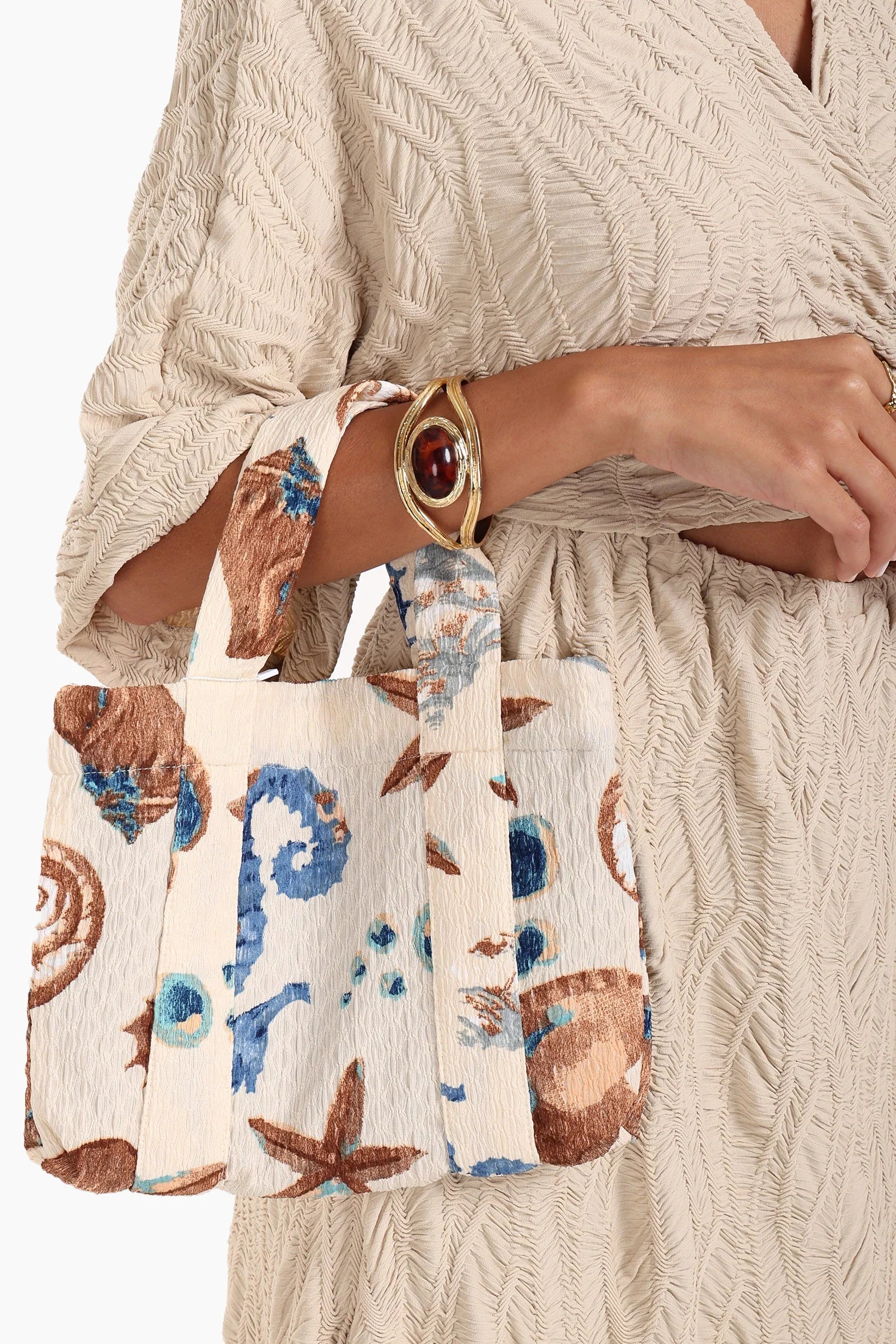 Mini Seashell Beach Tote Bag